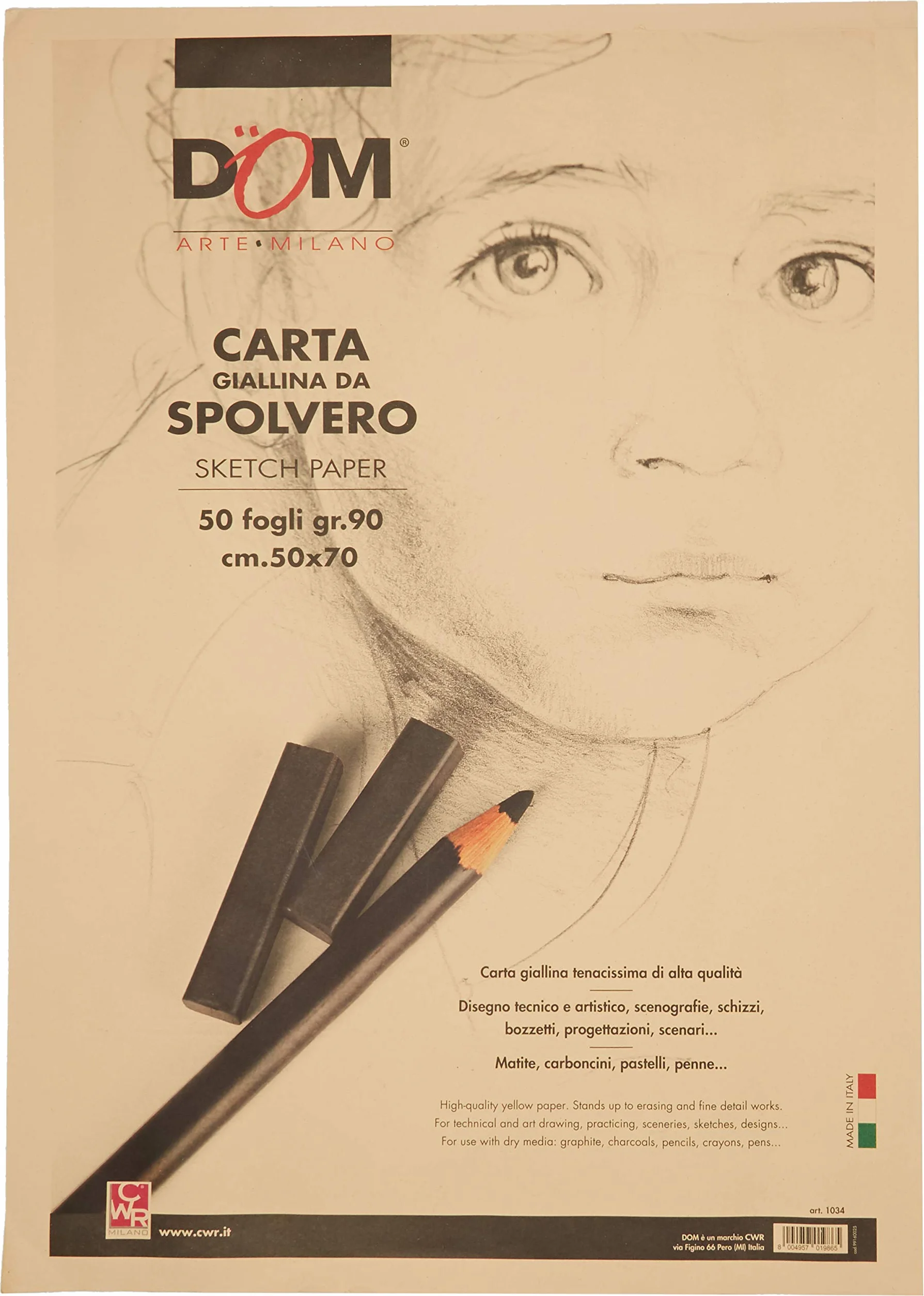 Deco 1034 Carta Spolvero 50x70 cm 50 Pezzi