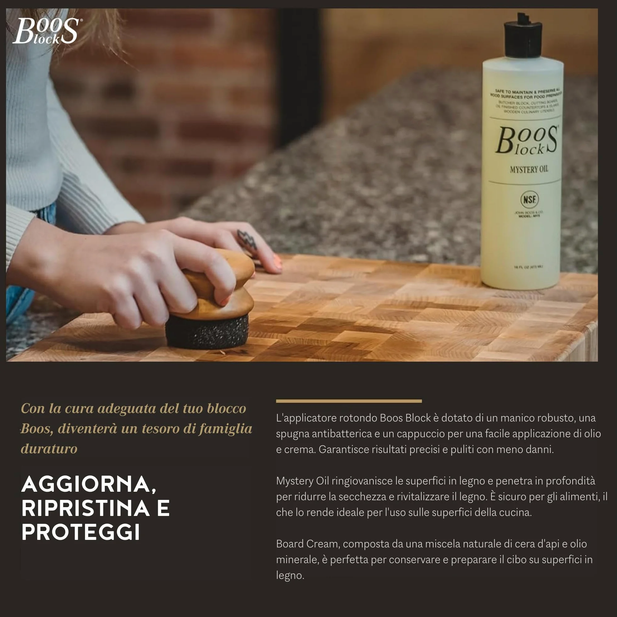 Boos Block - Tagliere in legno di noce, blocco da macellaio sicuro, extra large 61 x 45 x 3,8 cm
