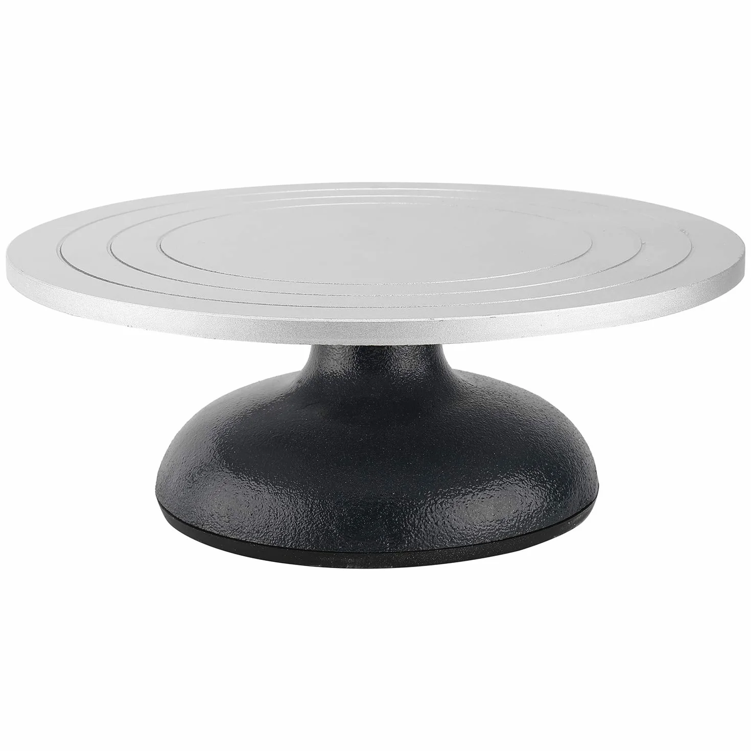 Homtone Piastra in argilla 30 cm, Ruota per scultura in metallo con cuscinetti a sfera 12"