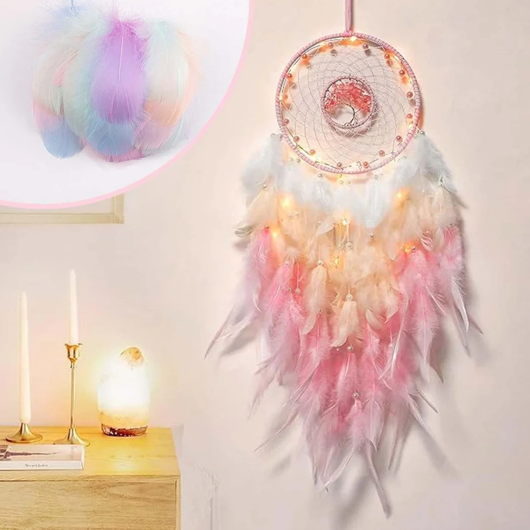 Piume decorative 200 pezzi per fai da te, orecchini, acchiappasogni