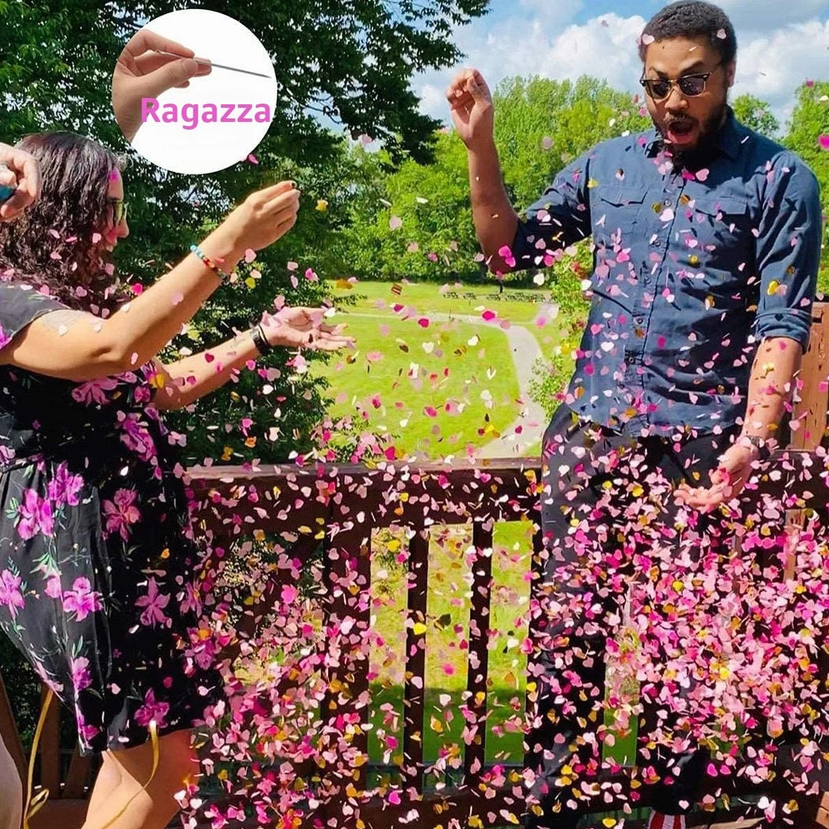 2pcs Palloncino Baby Shower Boy or Girl, 36 Pollici Palloncini Gender Reveal Grandi Palloncini in Lattice con Nastro di Coriandoli Rosa Blu per Baby Shower Decorazioni Gender Reveal Ideas