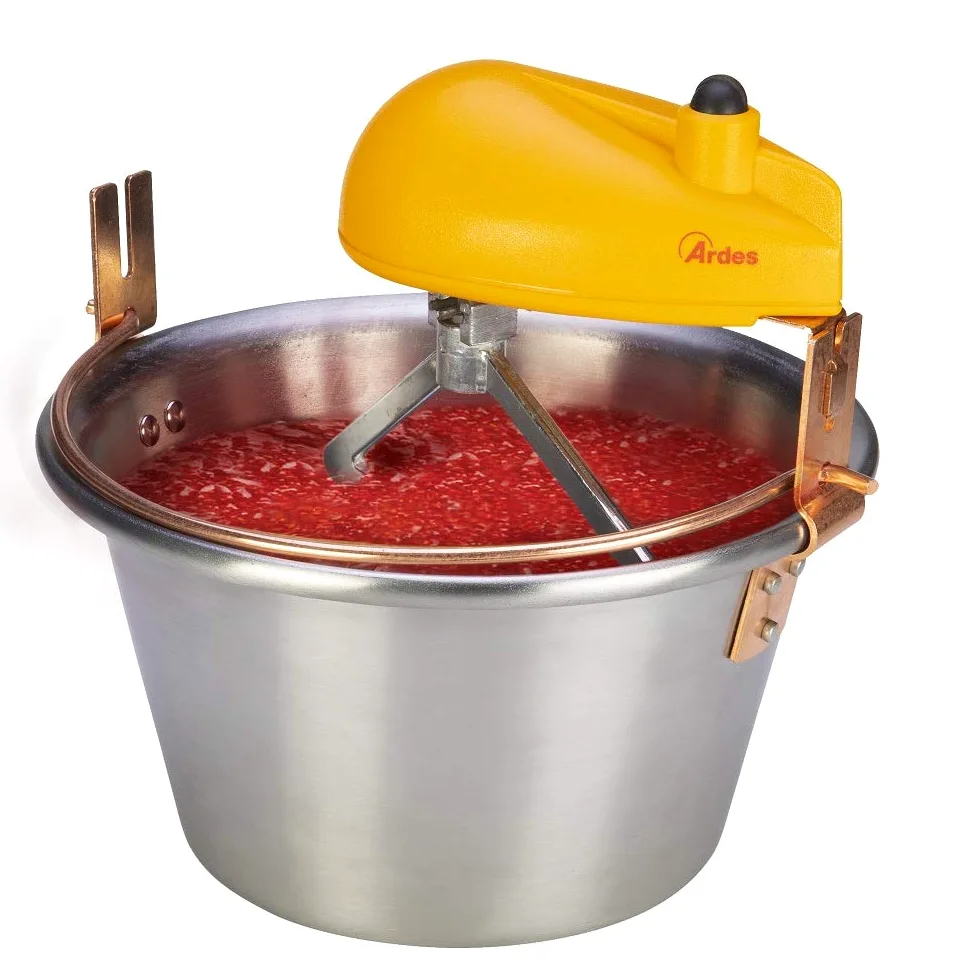 Ardes AR2481 POLENTINOX Paiolo Elettrico in Acciaio Inox Adatto a Fornelli Induzione Per Polenta e Marmellata Porzioni Per 8/12 Persone Diametro 28 cm