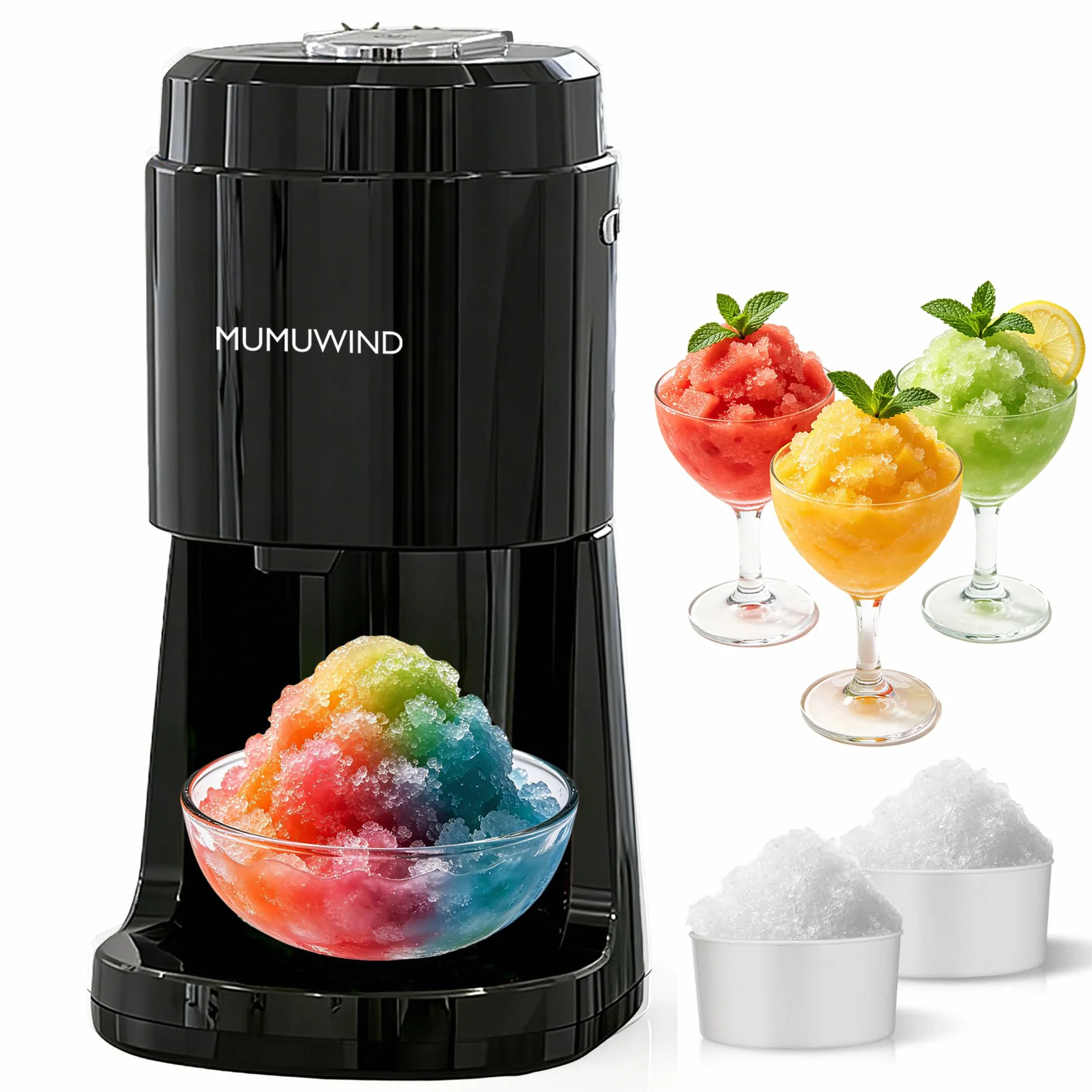 Tritaghiaccio Elettrico, Macchina per Granita da casa, Trita Ghiaccio Elettrico, ice crusher Macchina Granita per Bevande Rinfrescanti, Perfetta per Estate e Feste,Cocktail e Sorbetti