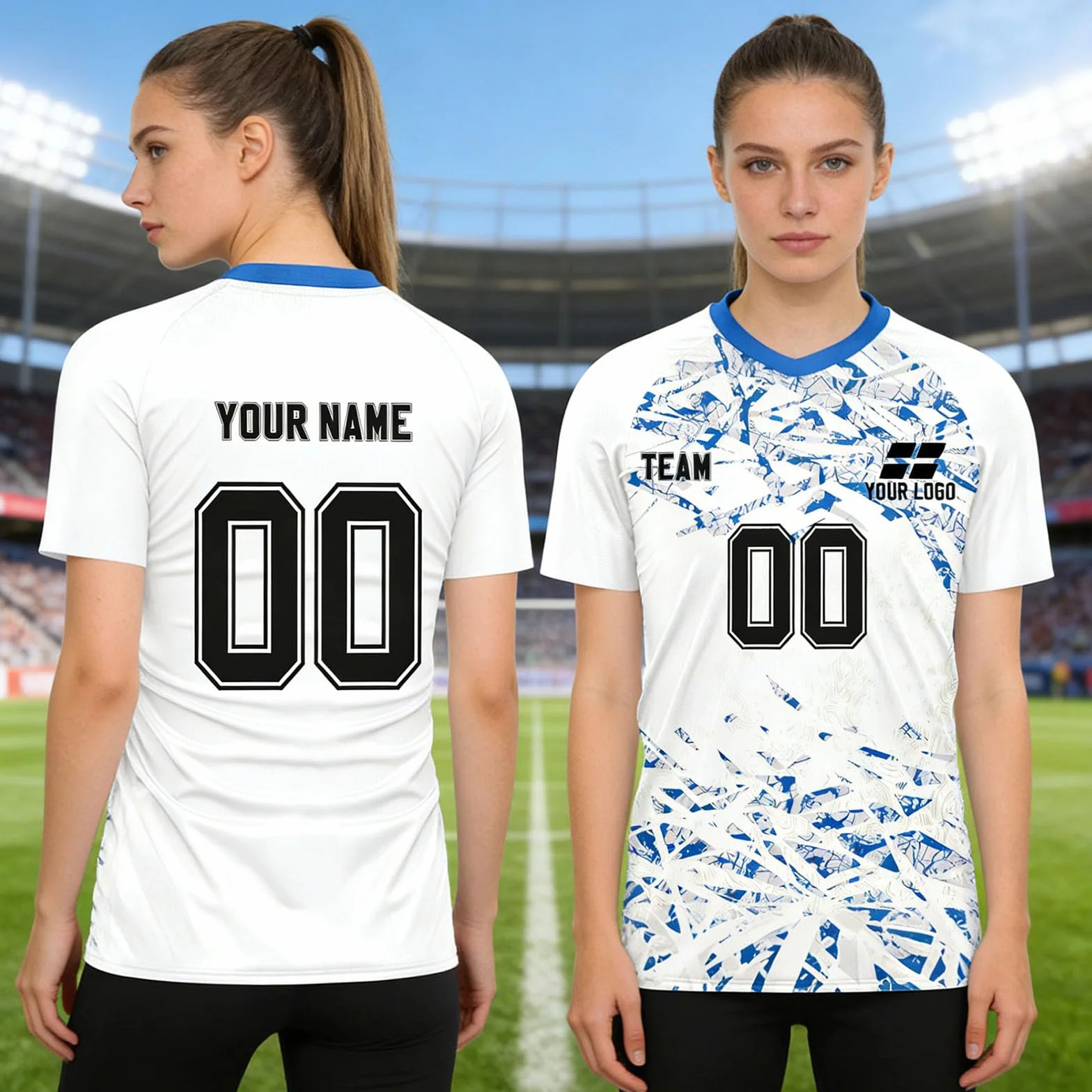 Generico Magliette da Calcio Personalizzabili, Maglie da Calcio Personalizzate per Adulti e Bambini con Numero Nome Team Logo, Regali Personalizzati