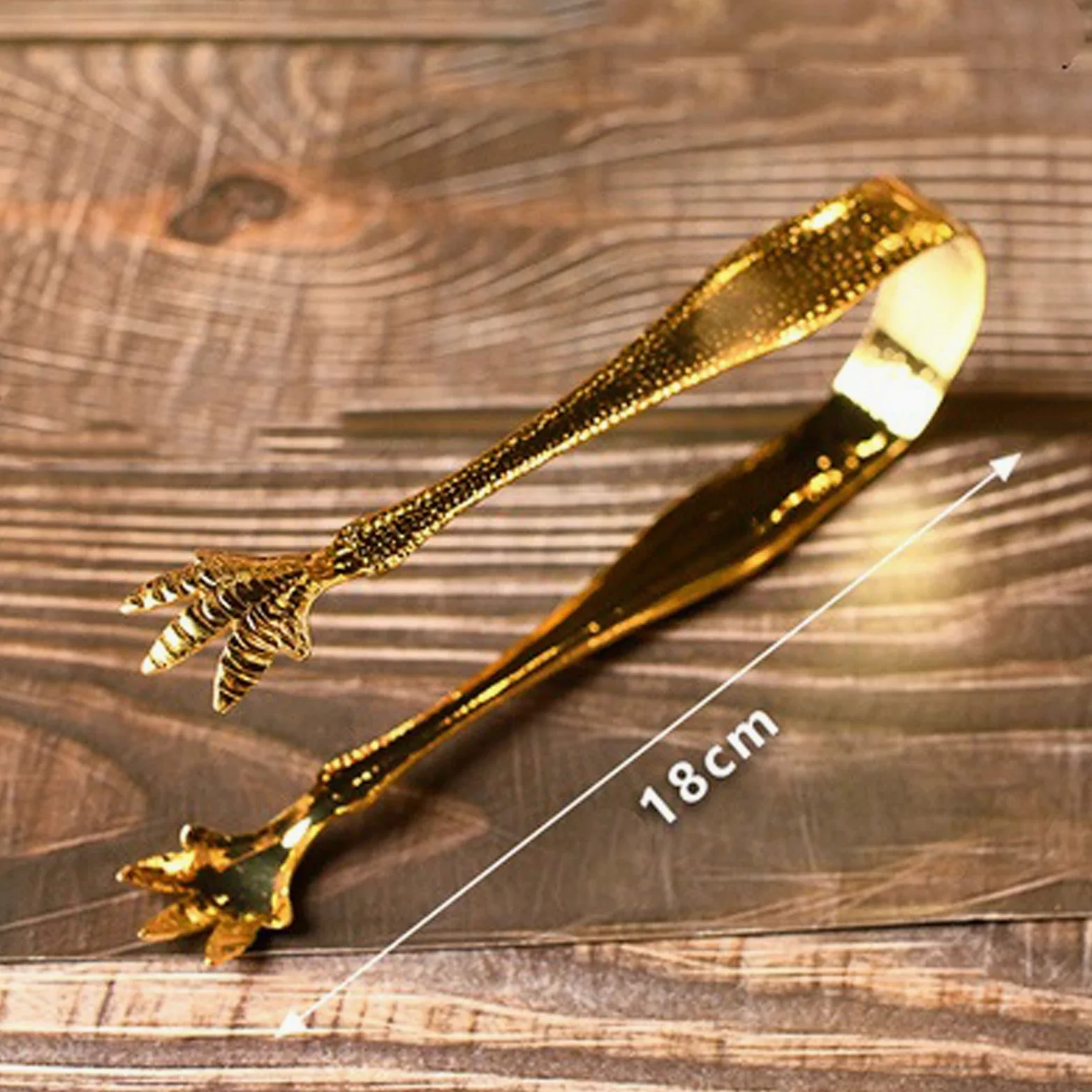 JINGYAN Pinze per Ghiaccio Stainless Steel Ice Tongs Talon Tongs Bar Tool