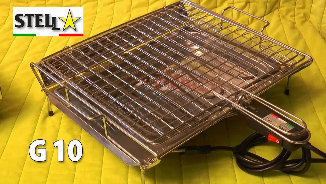Bistecchiera griglia elettrica in acciaio inox 2700 Watt Made in Italy La Stella - G10