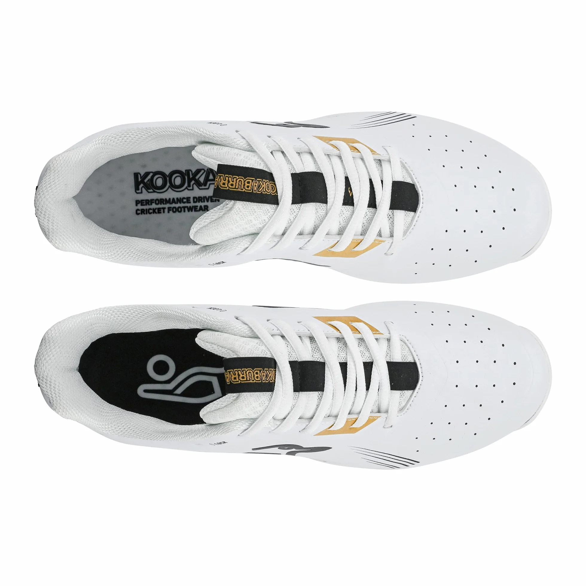 KOOKABURRA KC 3.0 Rubber Sole Cricket Shoe - Gold/Black