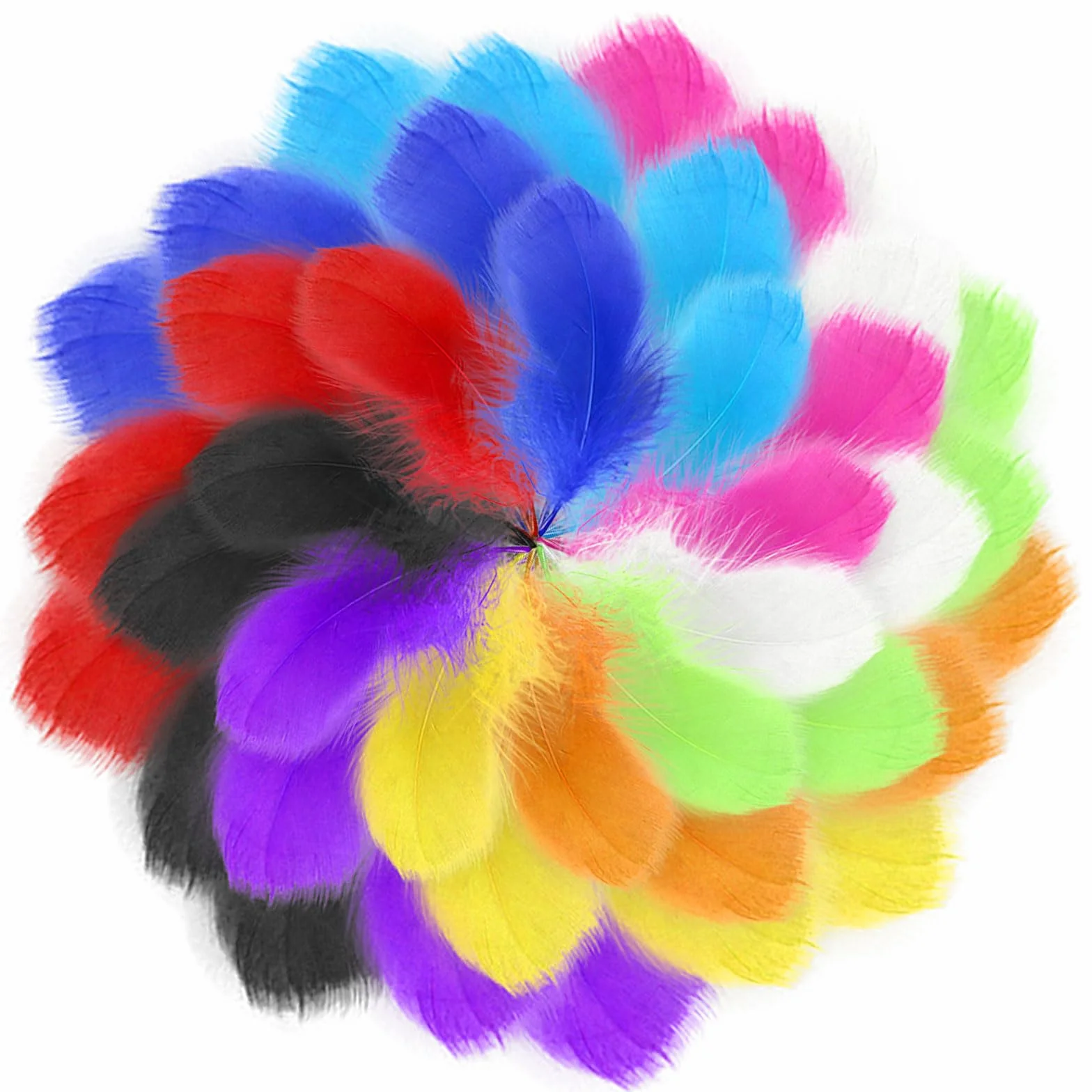 Piume Colorate 400 Pezzi, Piume Naturali Decorative per Carnevale, Compleanni, Matrimoni, Feste
