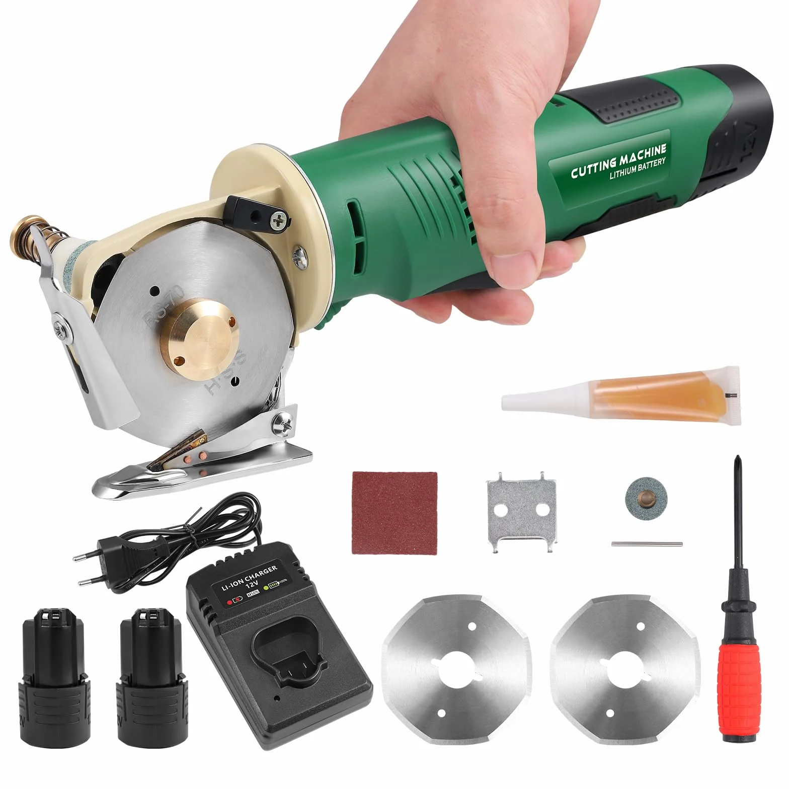 Forbici elettriche ricaricabili 240W 2000RPM 2000mAh 25mm Taglio per pelle cartone moquette