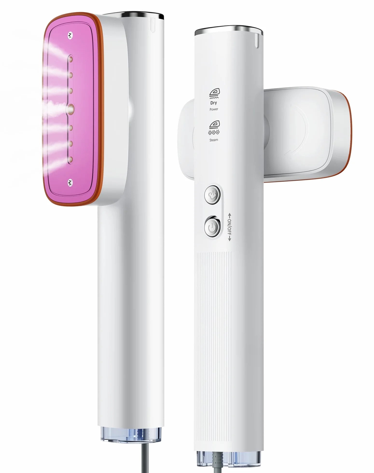 Ferro da stiro verticale 1200W 2 in 1 Bianco serbatoio 120 ml vapore 22 g/min