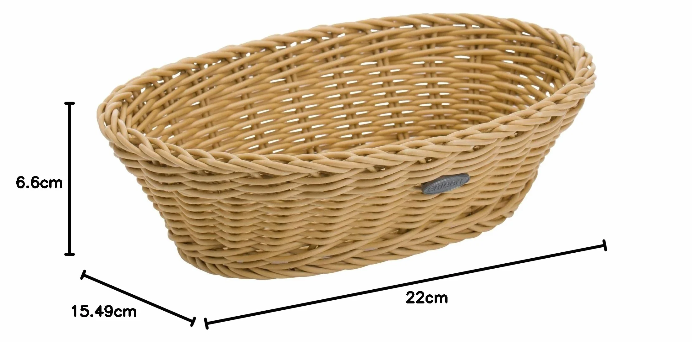 Westmark Cestino da tavola, Adatto per Hotel e ristoranti, Ovale, Circa 23,5 x 16 x 6,5 cm, in Fibra Sintetica, Saleen Coolorista Edition, Beige Chiaro, 02087330101