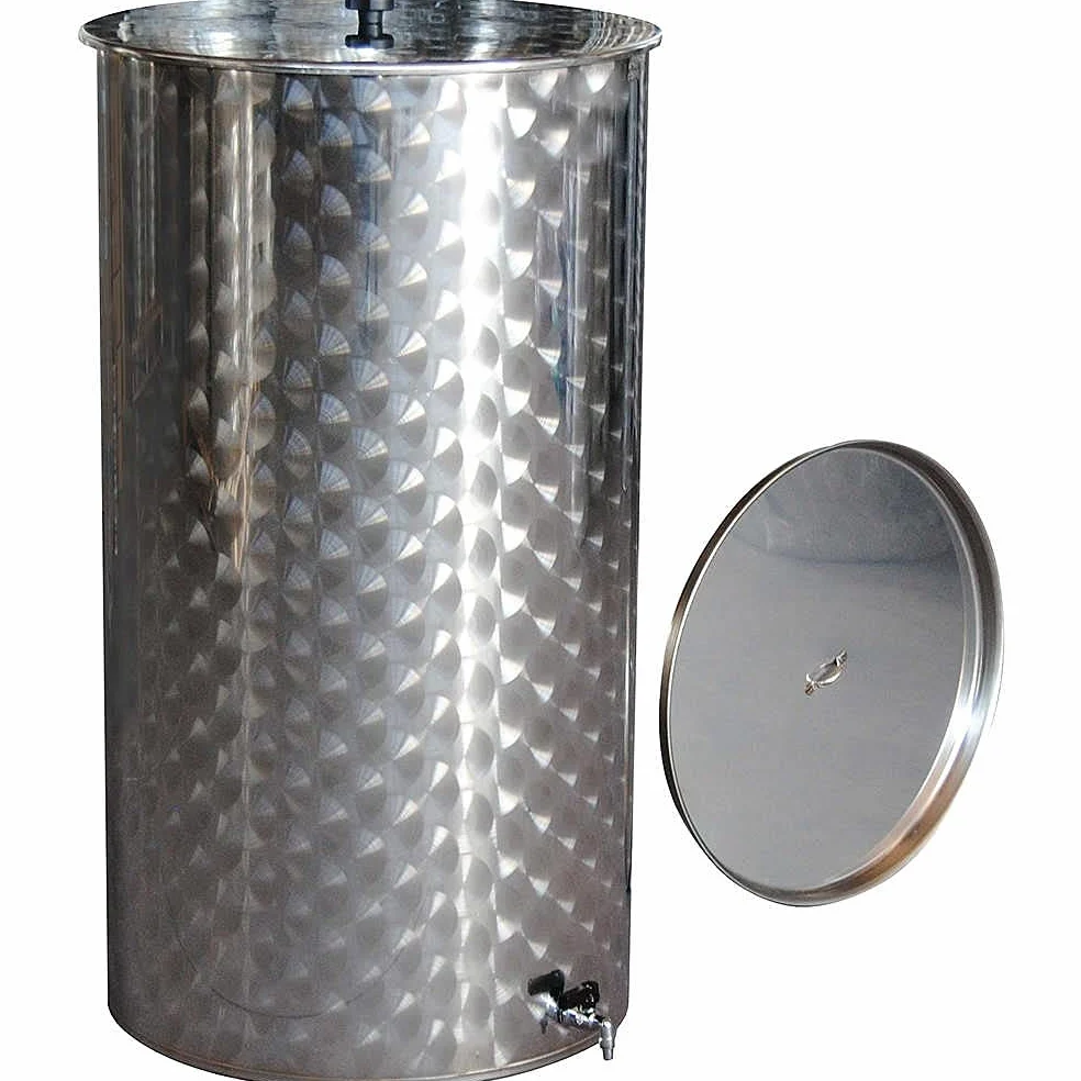 Serbatoio Contenitore Inox per Vino con Galleggiante Olio da 50 a 1000 lt (100)