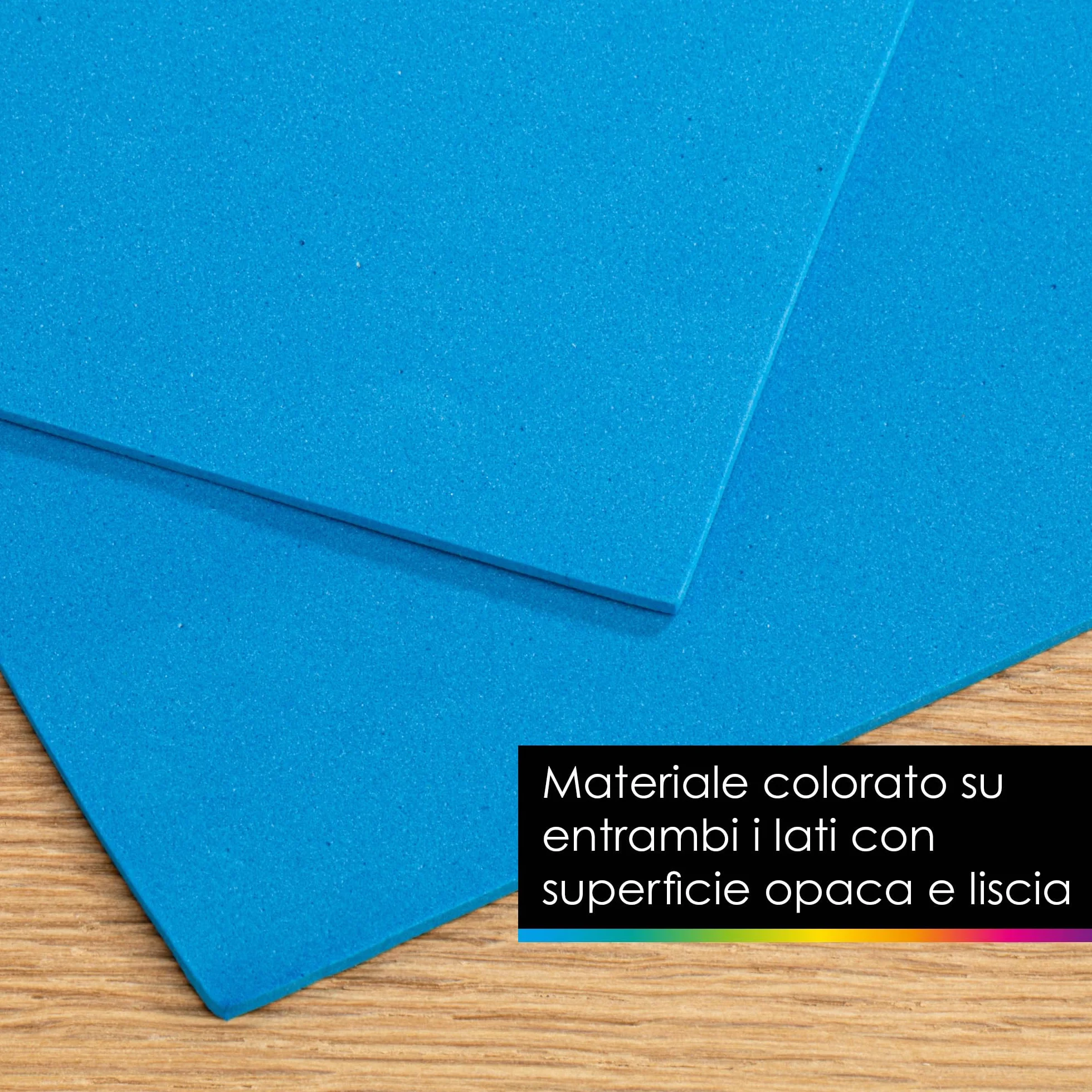 OfficeTree Gomma EVA Fogli A4 2mm 15 Colori - Gomma Crepla non Autoadesivo per Hobby Creativo