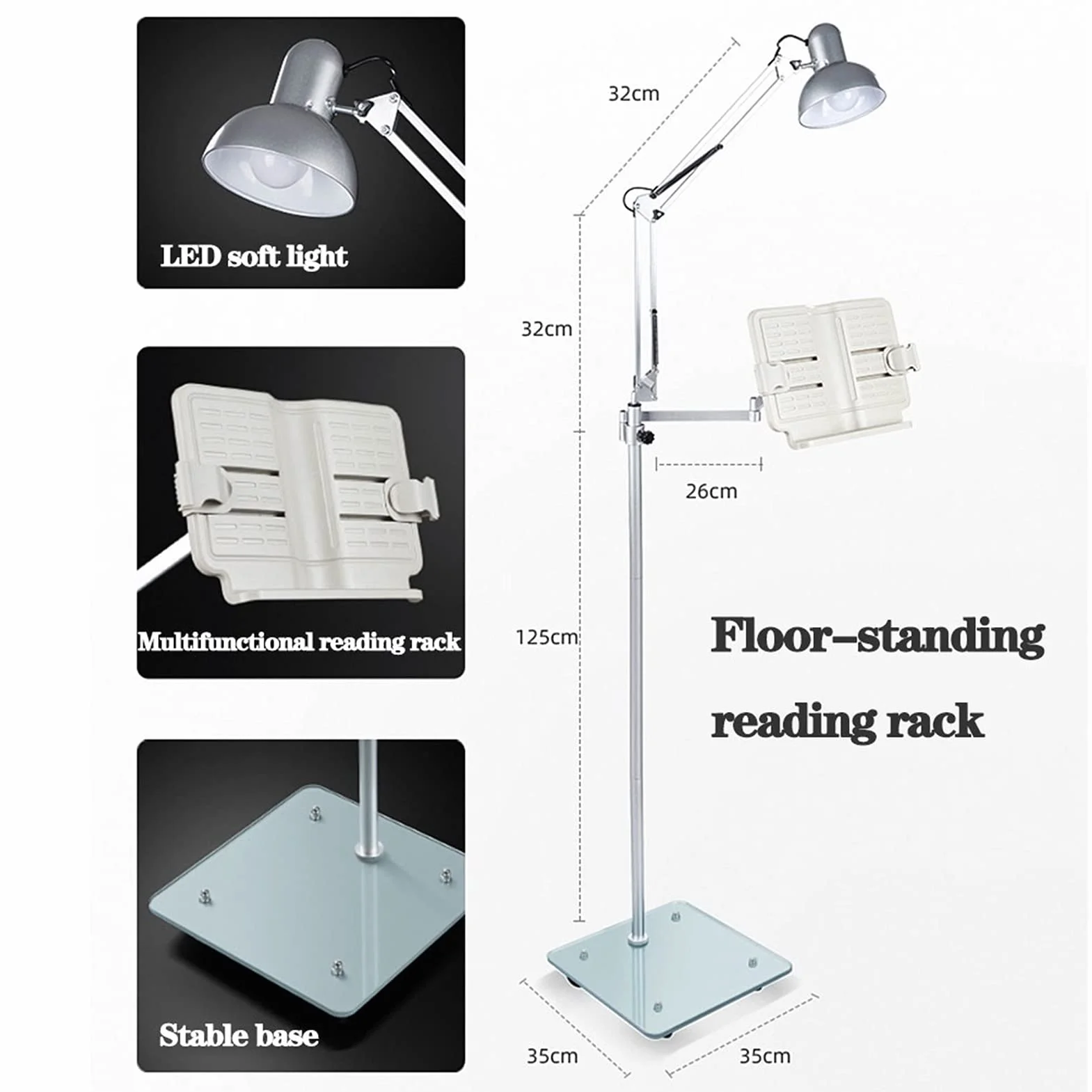Regolabile Piano Music Stand Pieghevole Lettura Stand per Boo kDocumentPortable Supporto per spartiti e