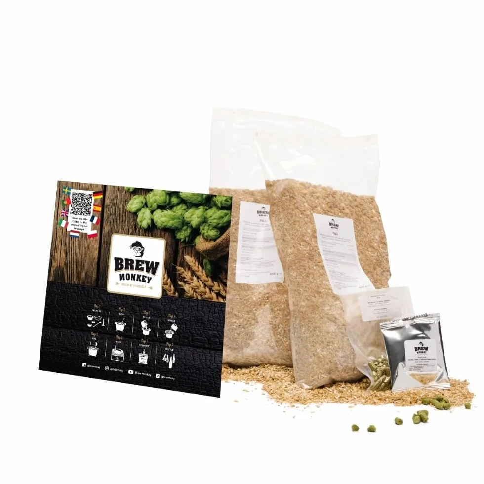 Brew Monkey® Kit Per Fare La Birra Bionda 5 L 6,4% VOL. Produzione Di Birra A Casa