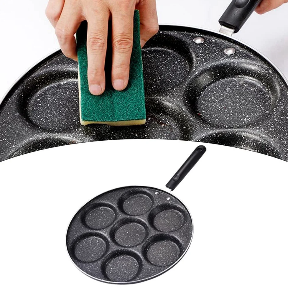 1 PCS Fori per Padelle Antiaderenti Durevoli Cottura di Uova Prosciutto Padelle Pancak Maker Pan Pentole