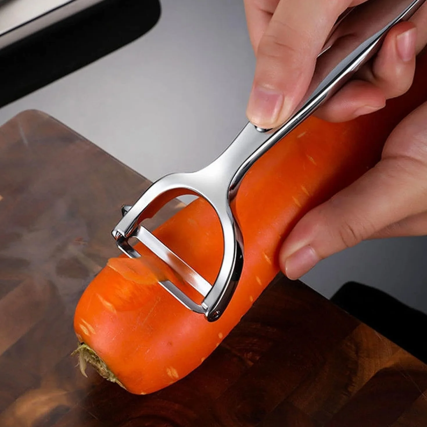 Pelapatate professionale in acciaio inossidabile spessore spesso pela verdure carote patate piranha peeler