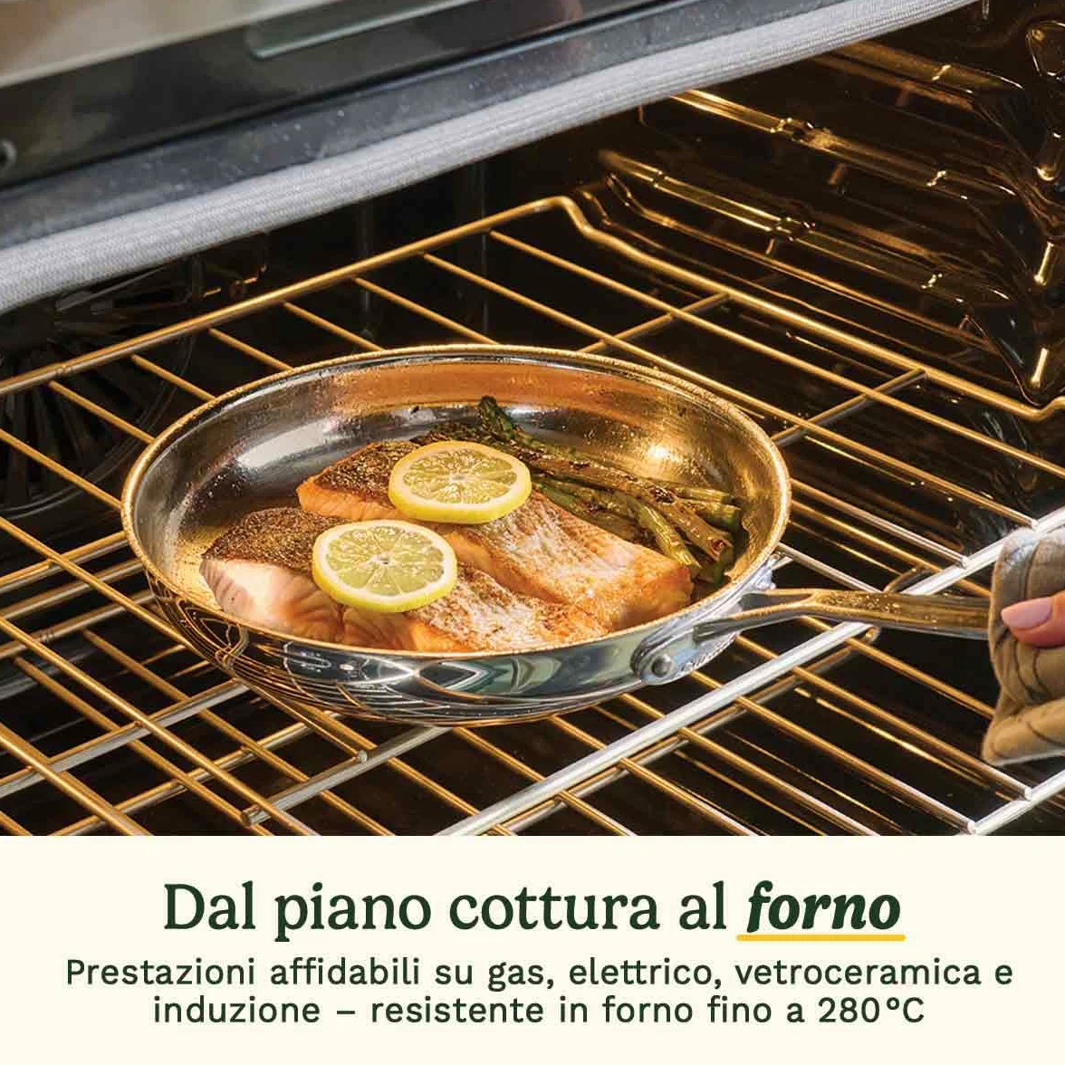 Cuisinart® Chef’s Classic™ Set pentole 11 pezzi | Fondo incapsulato | Induzione | Manici Cool Grip™ | Misure integrate | Lavastoviglie | Cottura uniforme | Acciaio inox