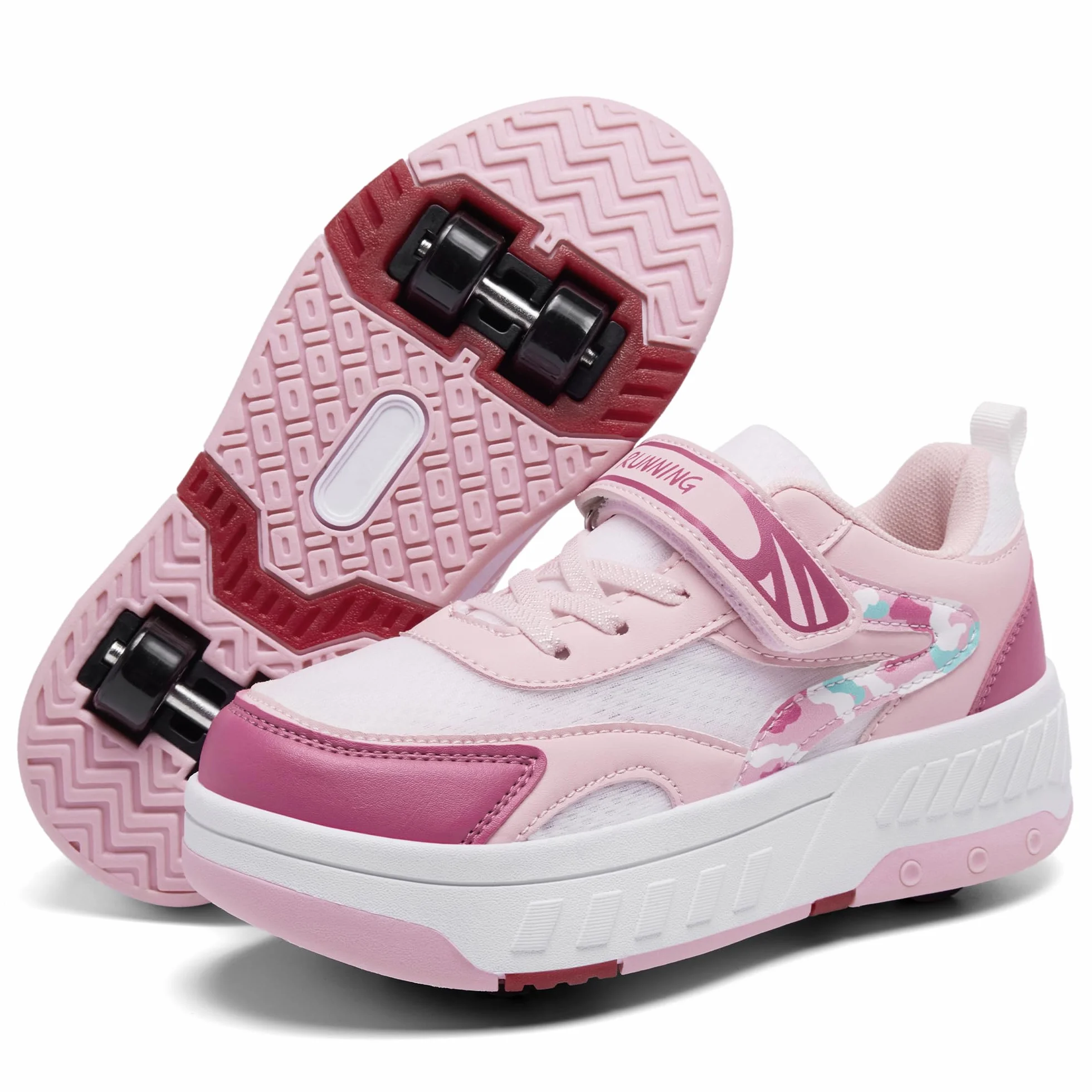 Scarpe con Rotelle a Scomparsa Bambino Bambina 4 Rotelle Sportive
