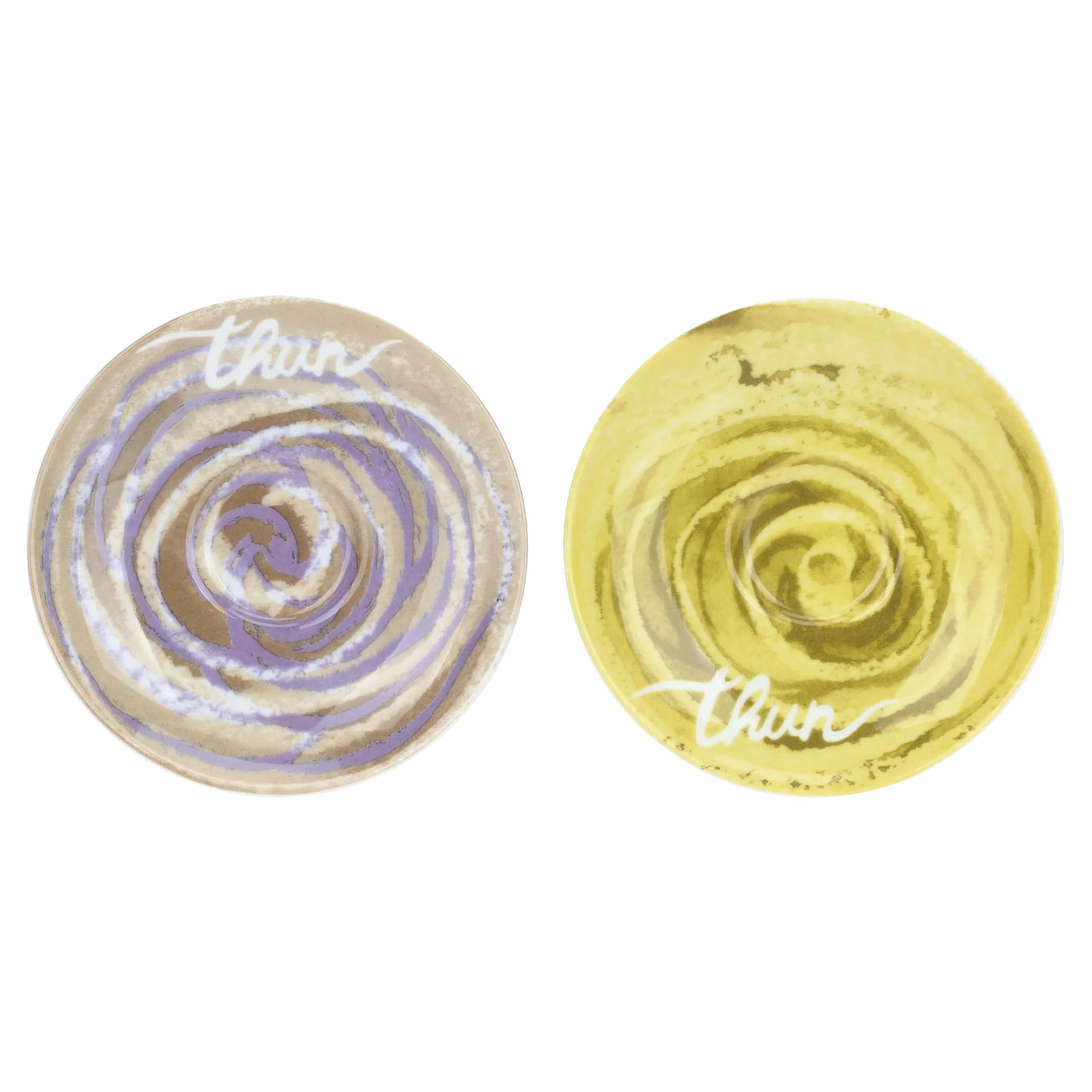 THUN Set 2 tazzine con zuccheriera Oasi Porcellana 6x9cm 12cm 13cm