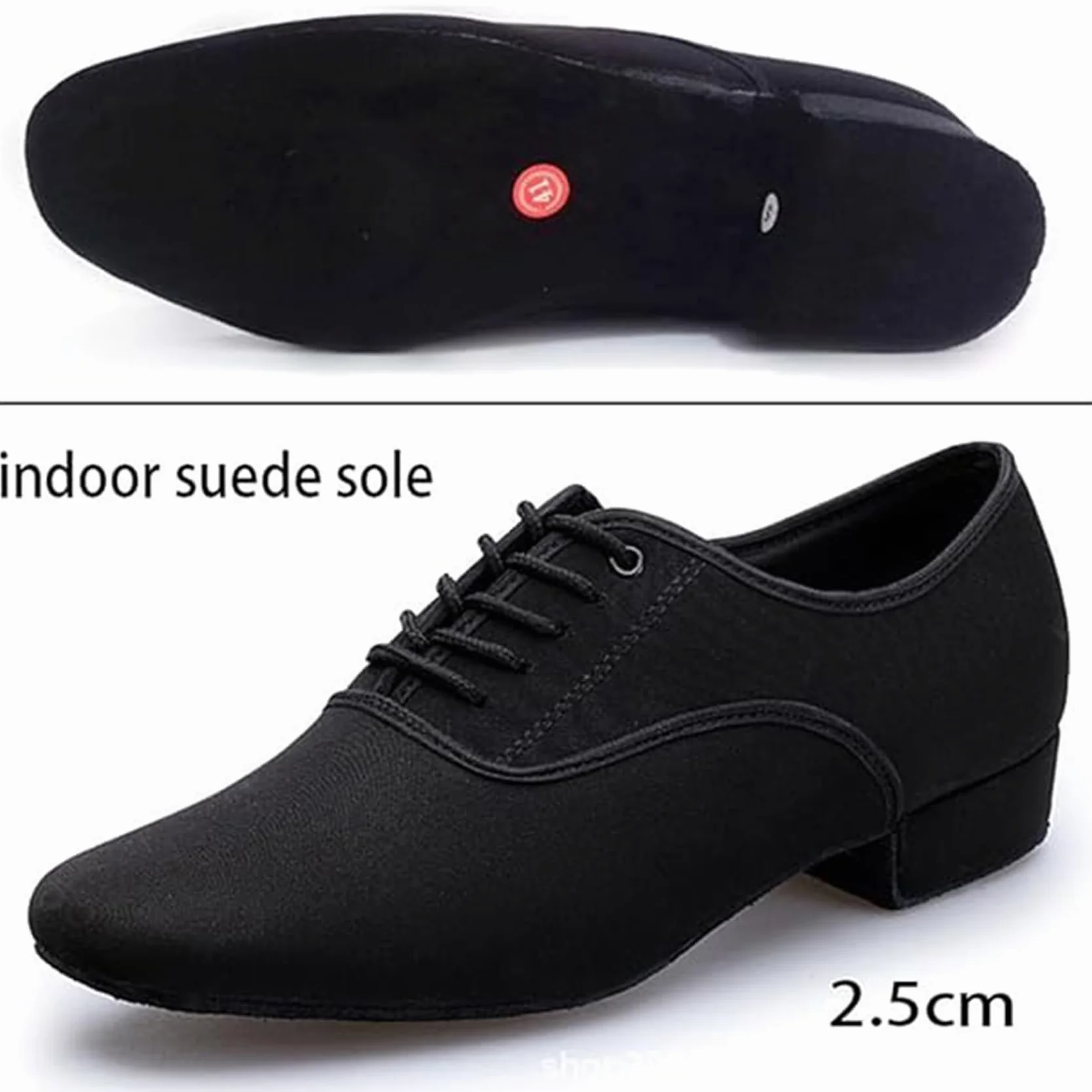 Scarpe da Ballo da Uomo Tacco 2,5 cm Latino Esercizi