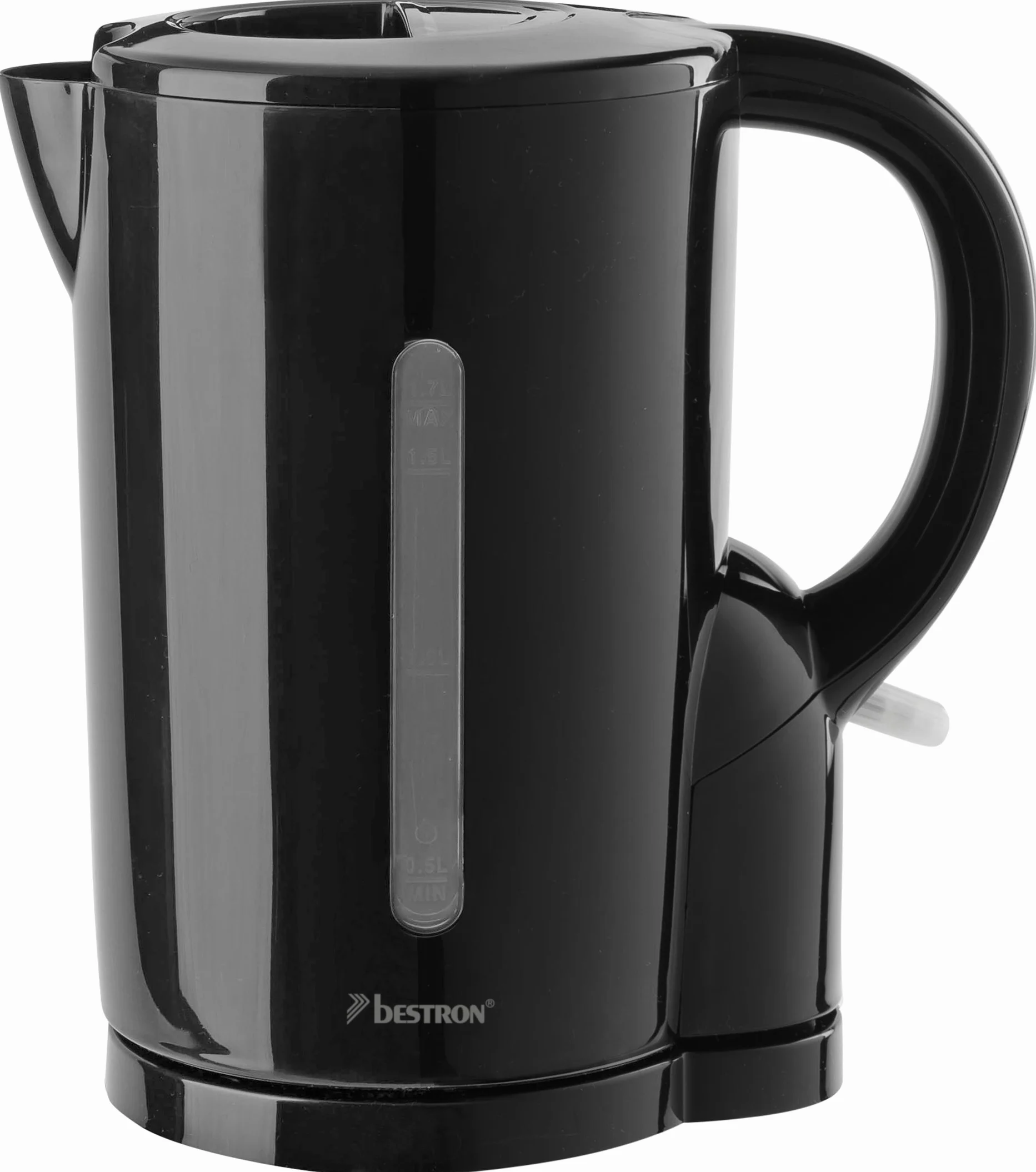 Bestron Bollitore, Arresto automatico, 1,7 litri, 2200 Watt, Nero