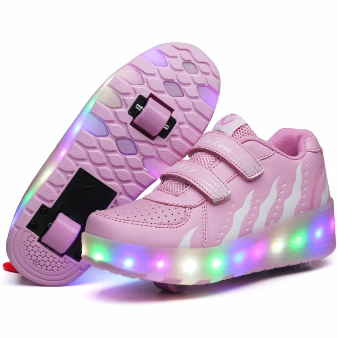 HUSKSWARE Scarpe 2 in 1 con Ruote per Bambini Ragazza Ragazzo Sneakers Skateboard