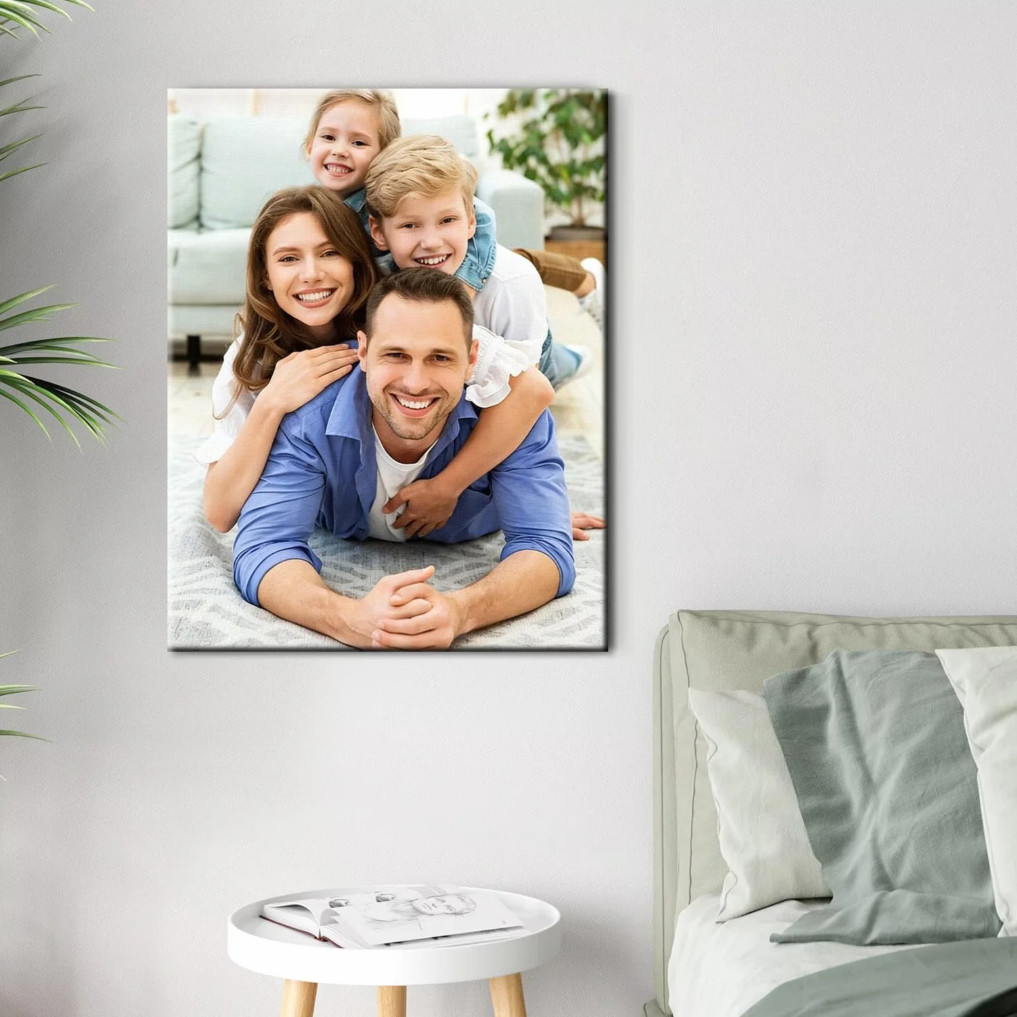 LANZOL Stampa su tela personalizzata 40x30 cm Verticale Senza Cornice Regali di Compleanno Decorazioni per la Casa
