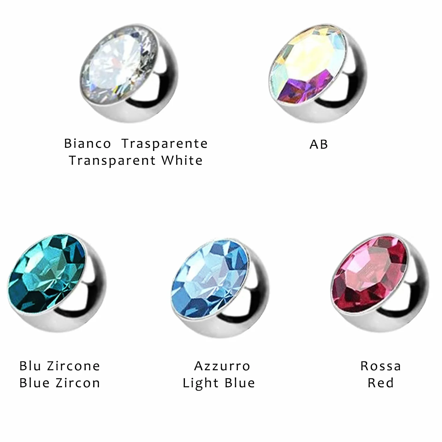 WARRIOR Piercing al Naso Nose Stud Chiodino Naso Curvato Acciaio Chirurgico 316L 22G (0.8mm) 6.5mm x 2.5mm