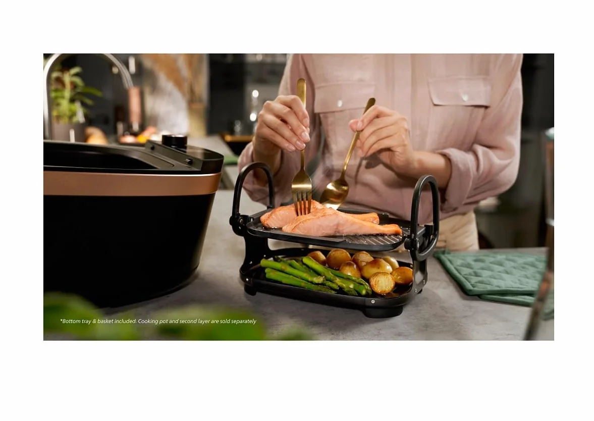 Philips Air Cooker Séries 7000 Mijoteur 1650 W Noir Cuivre NX0960/96