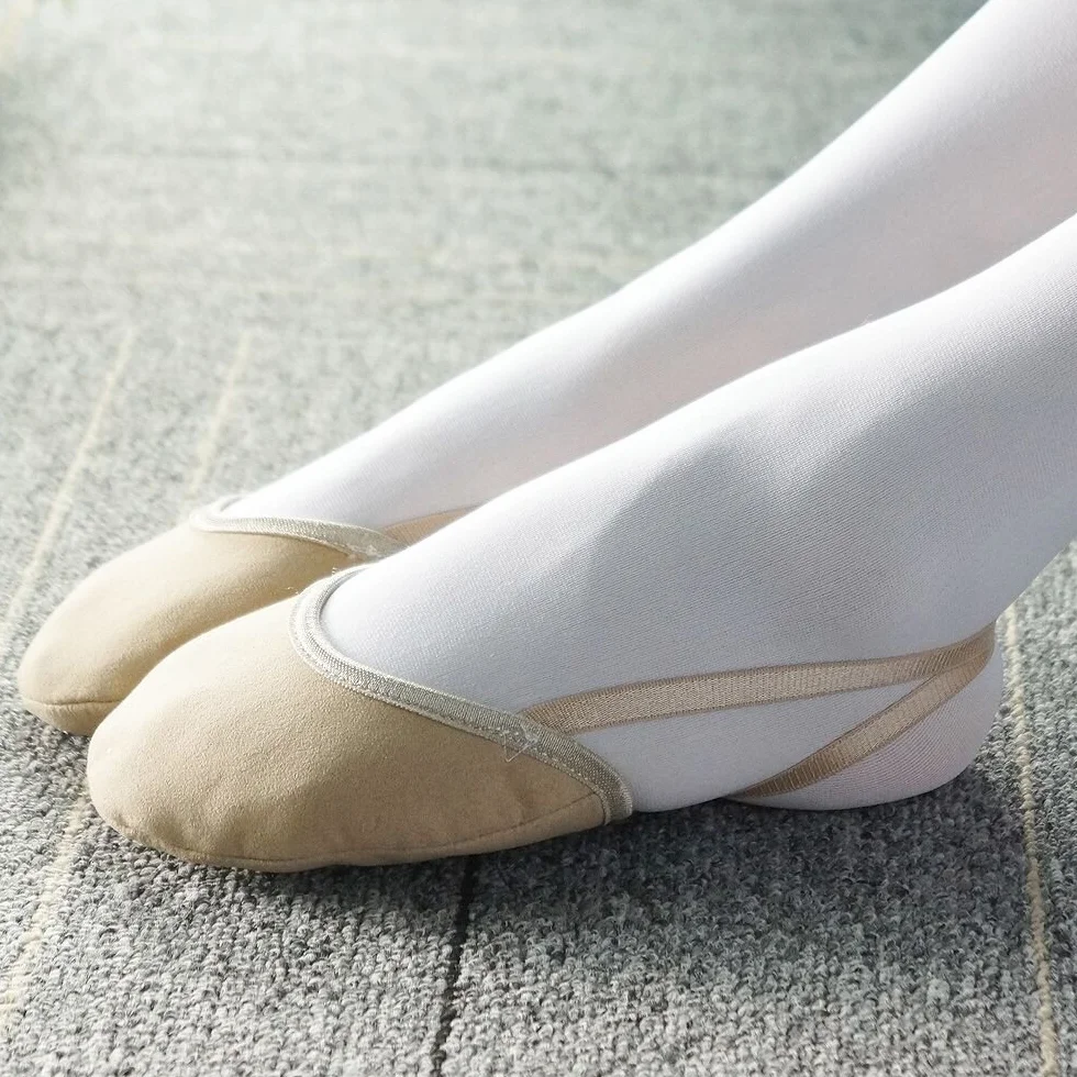 Mezze Scarpette da Balletto Materiale Vegano Scarpe da Ginnastica Artistiche Ritmiche