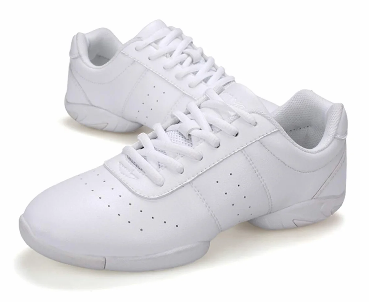 Scarpe da ballo donna con lacci bianco 38 EU per palestra sport aerobica