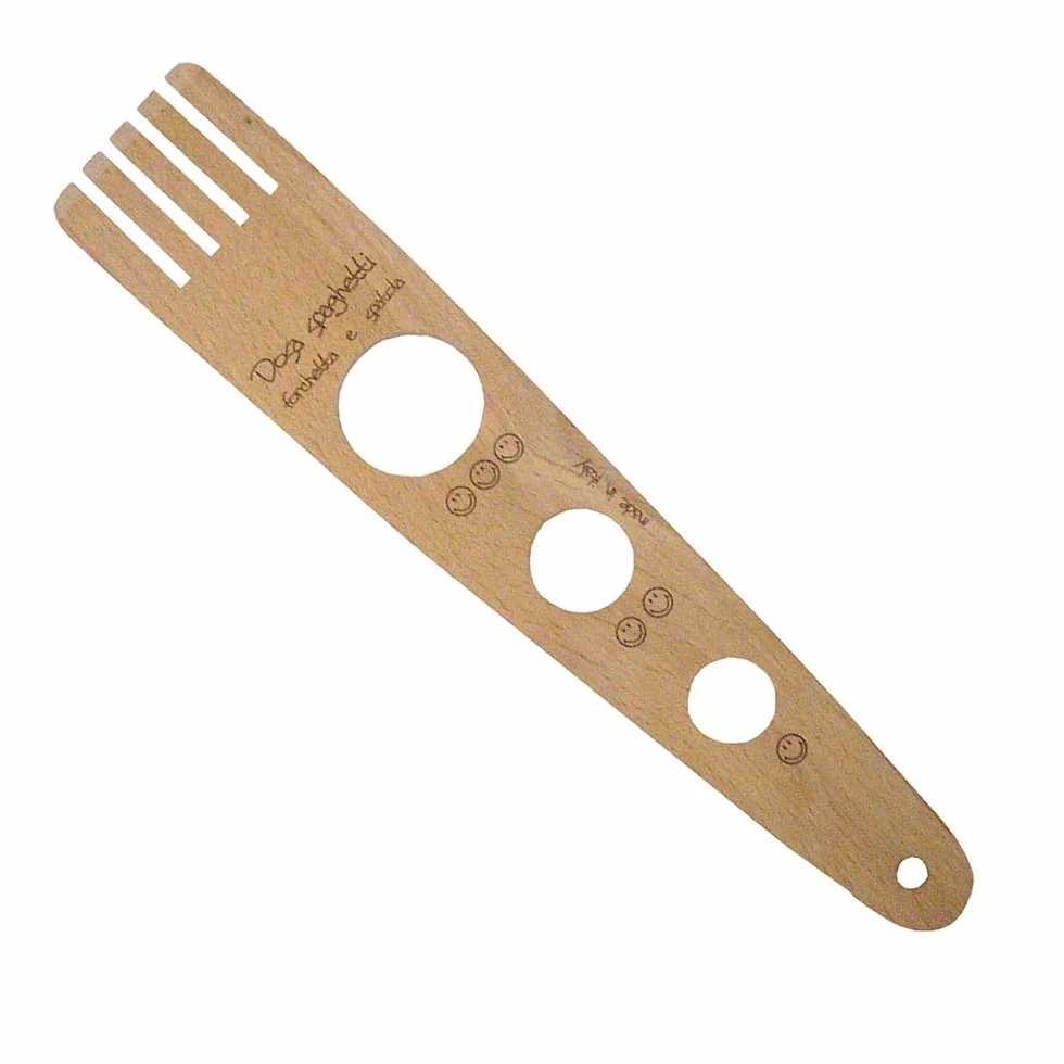 Eppicotispai We Love Pasta Spaghetti Misura Forchetta in Legno Argento 28,4 cm x 5,5 cm x 0,4 cm