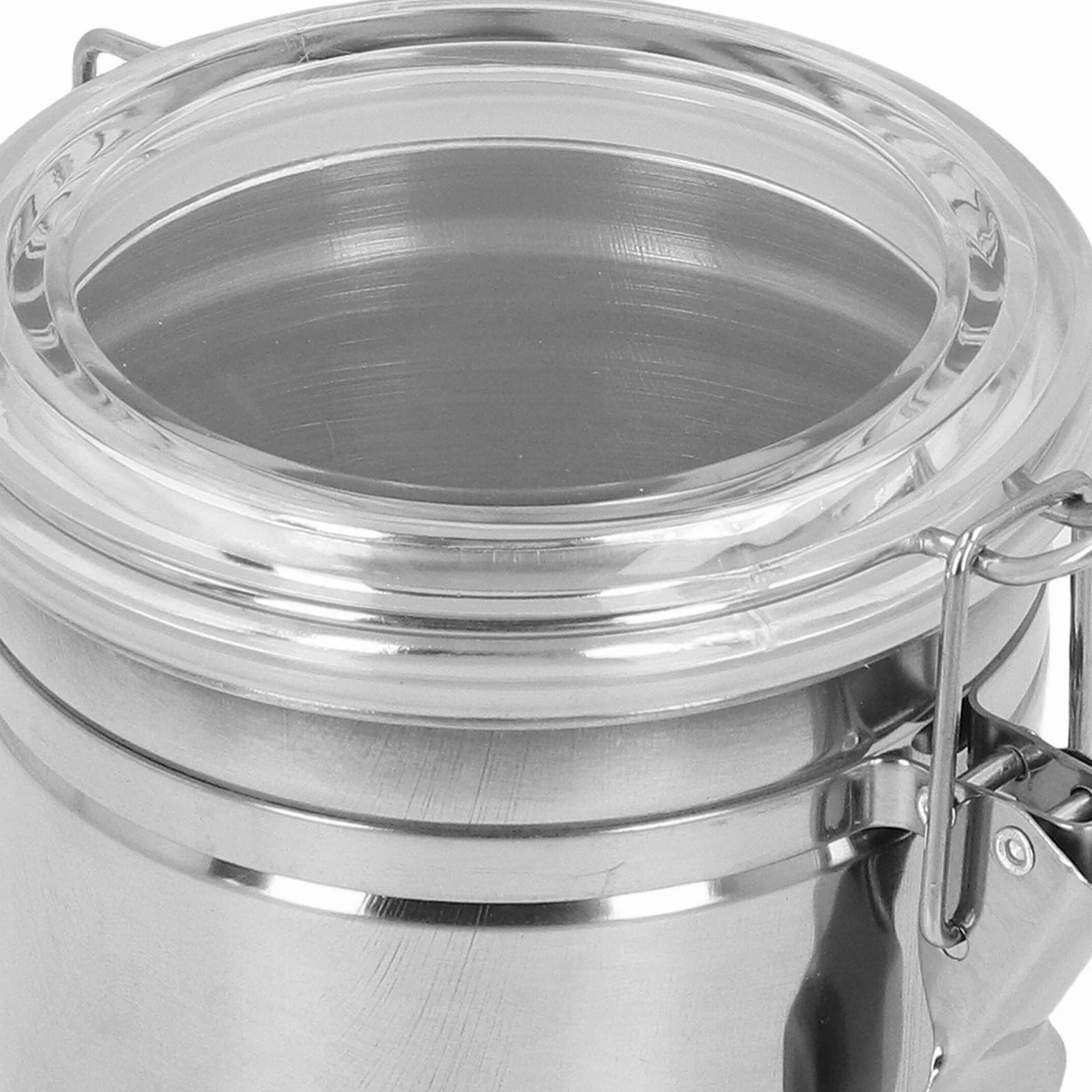4 contenitori ermetici per alimenti in acciaio inossidabile, contenitori ermetici per caffè, tè, latte in polvere