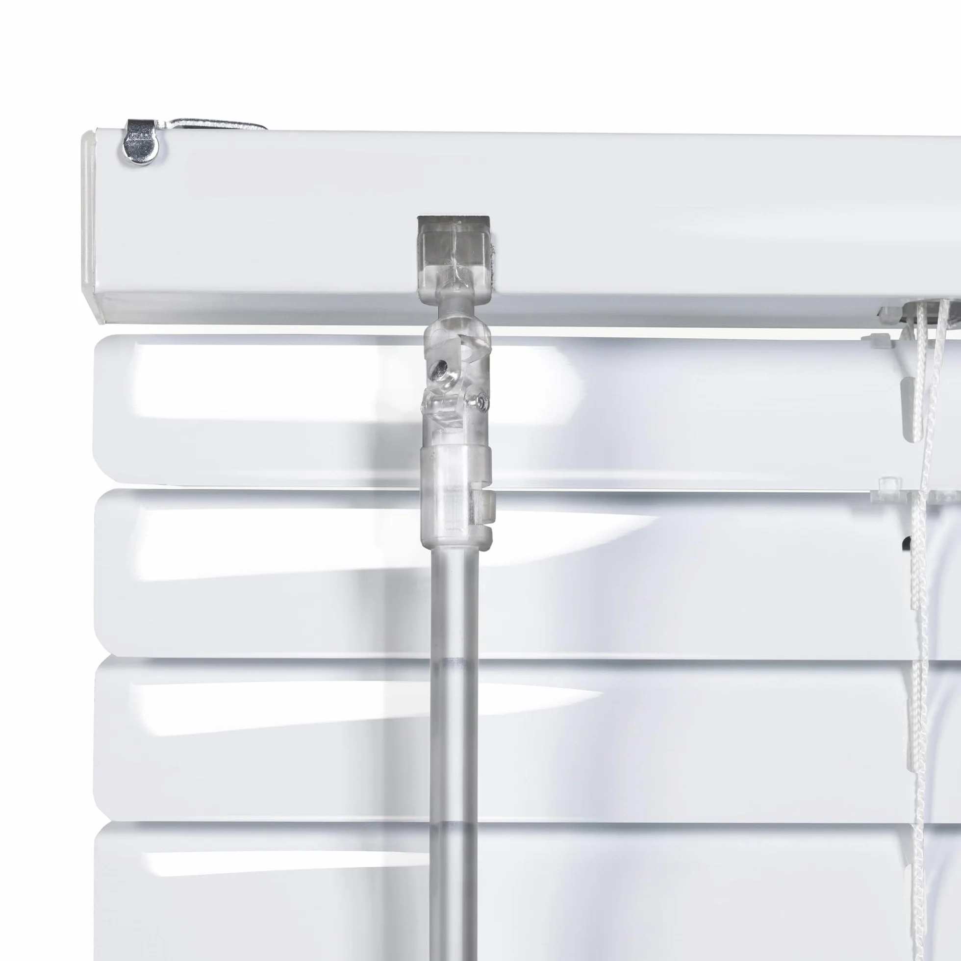 SONELLO Tenda veneziana in alluminio 70x220 cm Bianco senza foratura