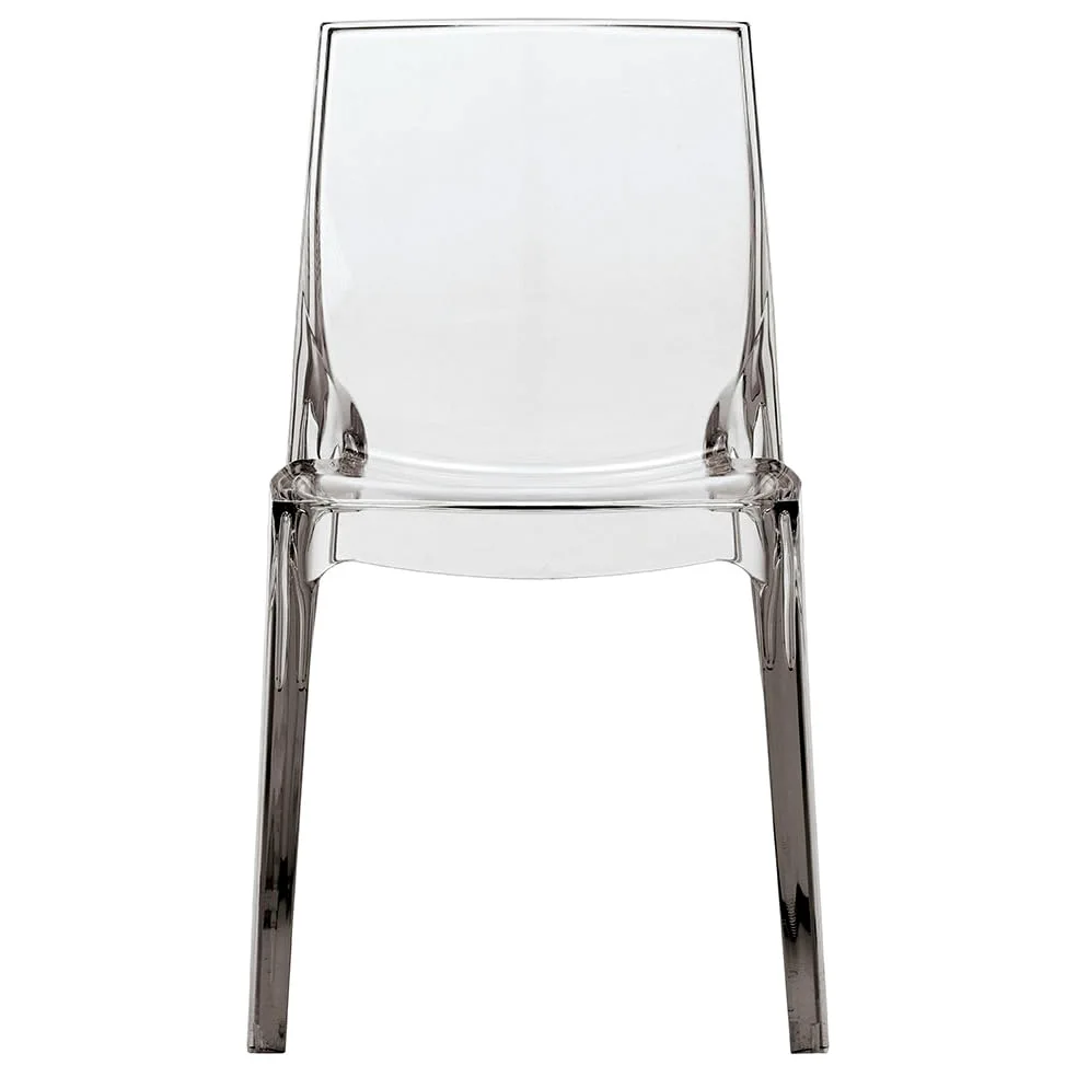 Grandsoleil Upon Femme Fatale - Sedia impilabile, in policarbonato, Trasparente, 54 x 53 x 80,5 cm