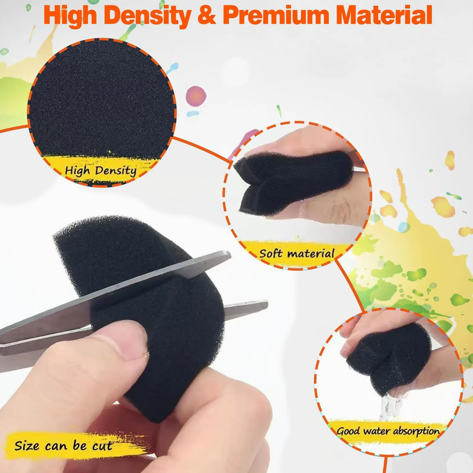 Spugne per Pittura,20Pcs Spugne per Pittura di Faccia in Vari Forme,Ideale per Bambini, Adulti e Artisti