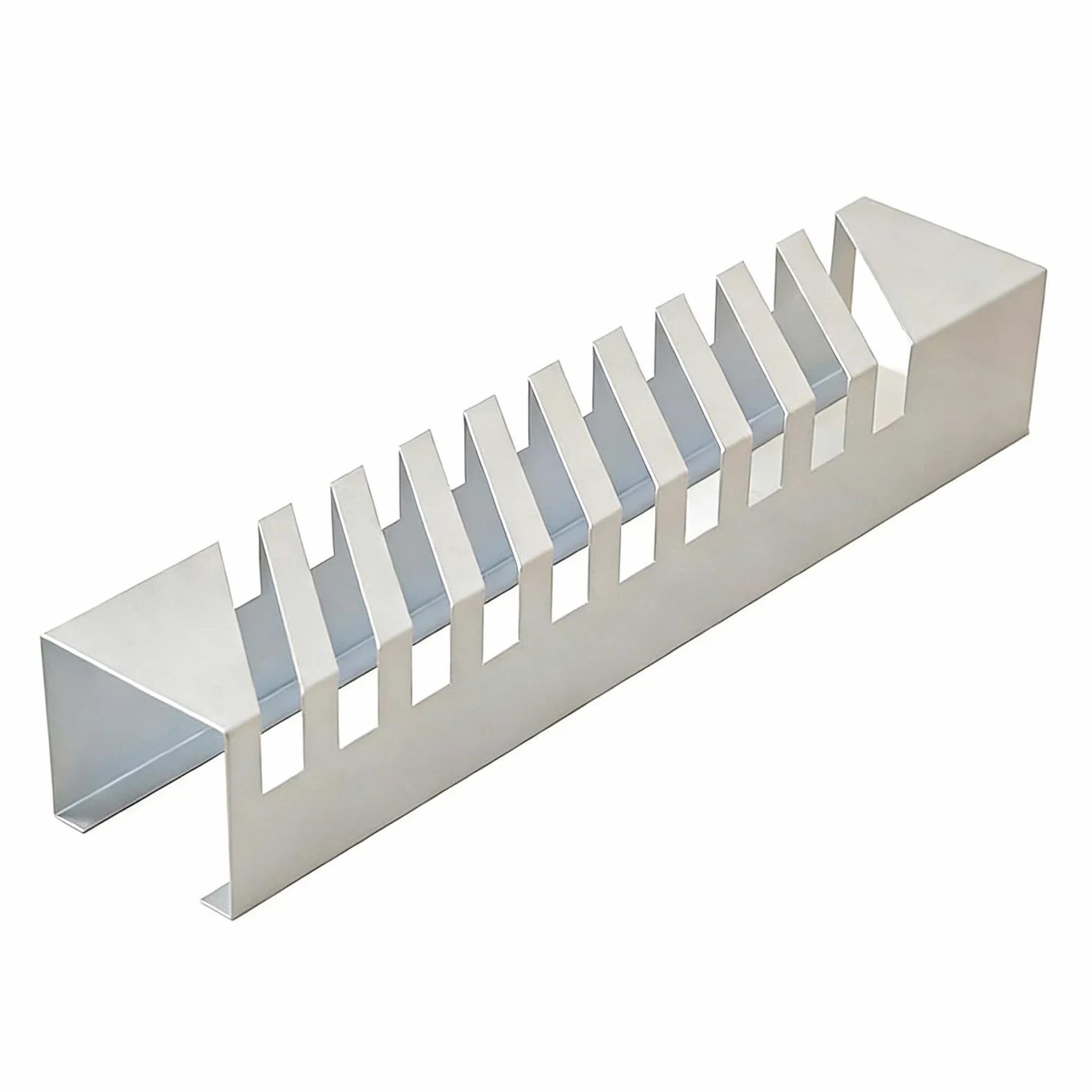 Scaffale di esposizione del desktop delle mattonelle per la fiera commerciale & i negozi al dettaglio, piccolo banco di mostra della lastra di marmo con 10 slot per schede, scaffale del campione delle