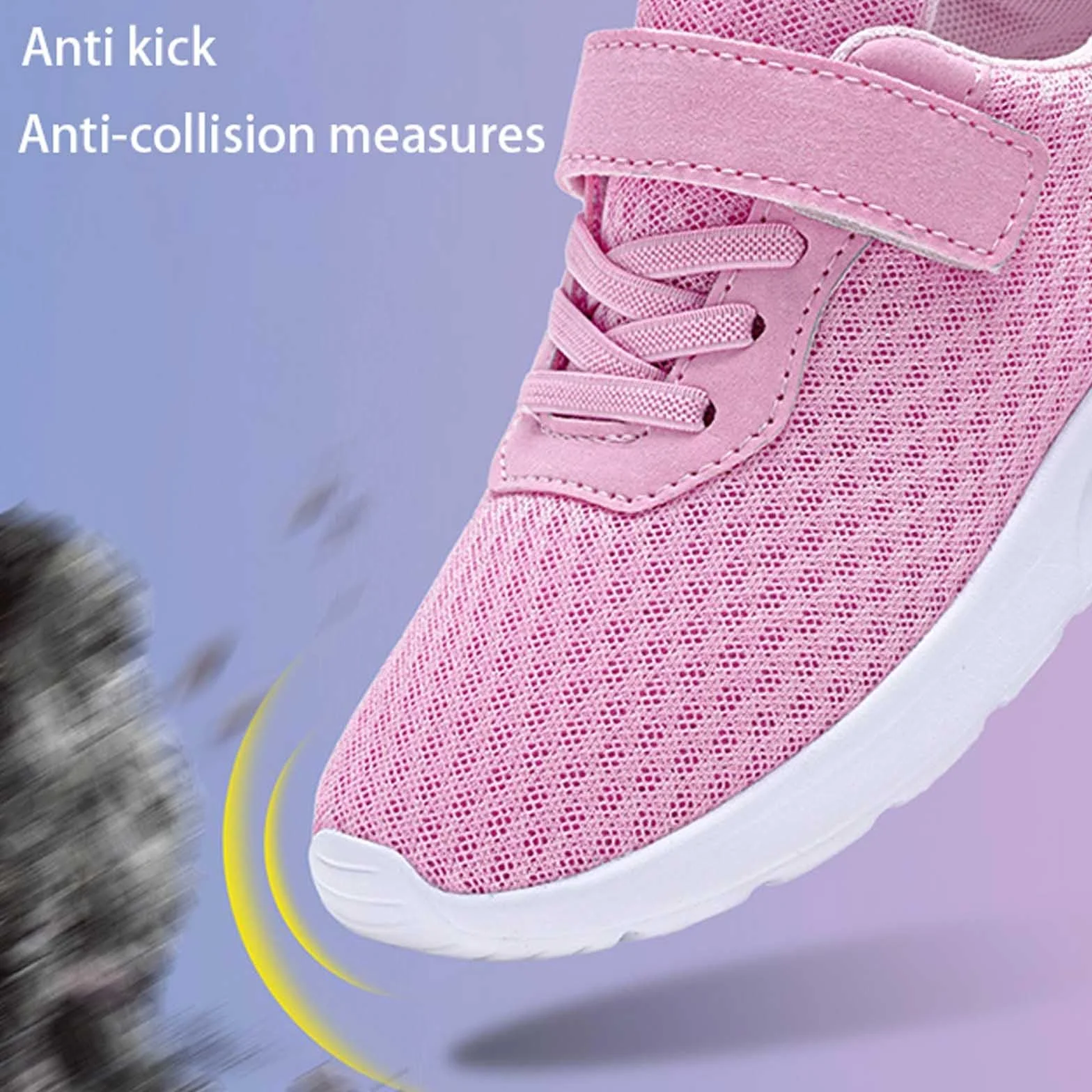 Scarpe da Ginnastica Ragazza Leggere Traspiranti Rete Corsa Chiusura Strappo Sportive Bambini