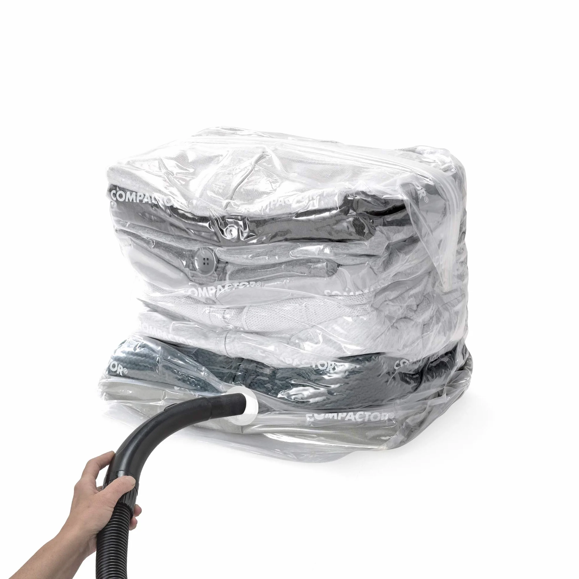 Compactor ASPISPACE COMPACT EXPRESS Sacchetto di Compressione Sottovuoto M Risparmia fino all'80% di Spazio Reutilizzabile fino a 100 volte RAN3593