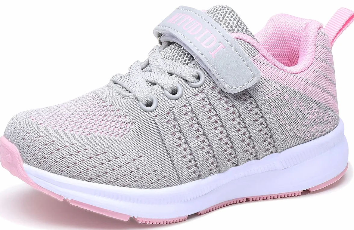 Scarpe Ginnastica Bambine Ragazzi Corsa Sportive Running Unisex Grigio Rosa
