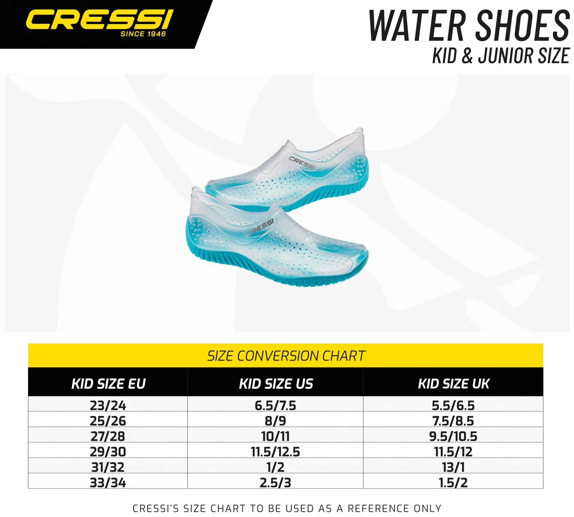 Cressi Water Shoes Scarpette Sportive Acquatico Mare Spiaggia Adulti Ragazzi Bambini
