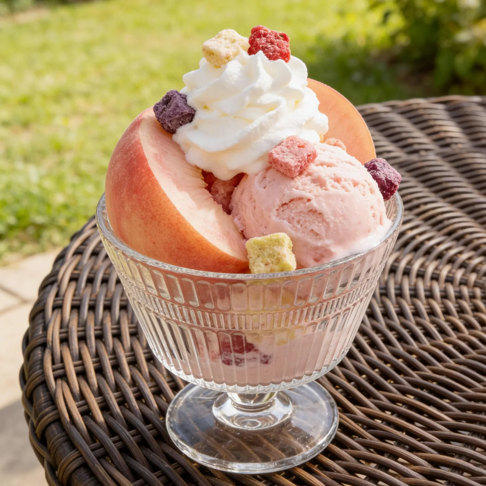 Set 4 Coppette da Gelato in Vetro 9oz Piedistallo, Resistente al Calore e Facili da Pulire, per Feste e Riunioni Informali