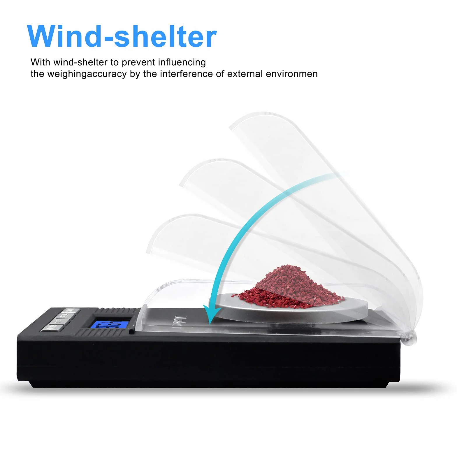 Bilancia Digitale 0,001g/50g, Muaket Precisione Cucina, Milligrammi con Display LCD, Scale con Funzione Tare, Calibrazione Pesi, Piatto di Pesata e 2 x Batterie