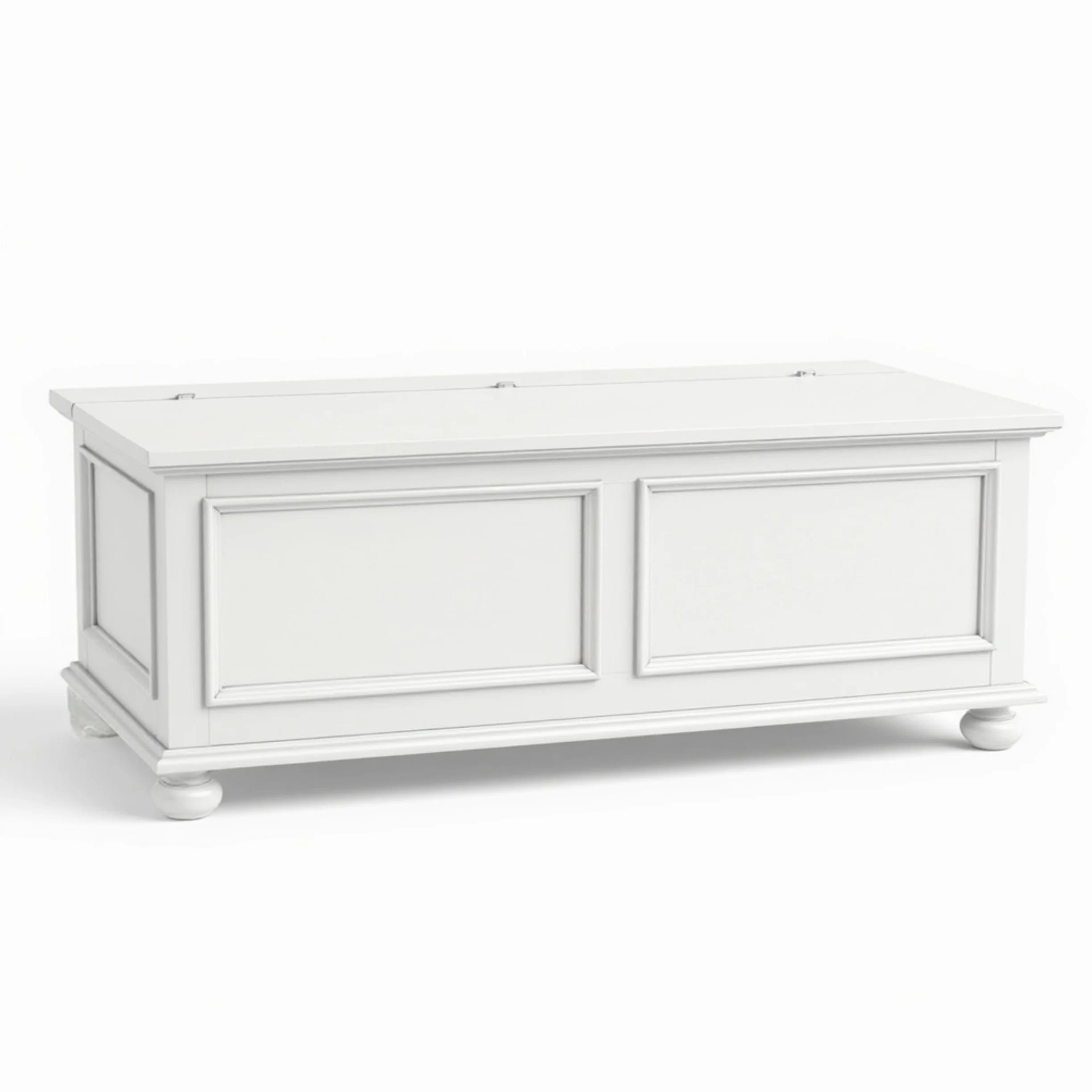 Mar.c.a. Design - Cassapanca in Legno da Interno 1 Anta 120x44x51 cm - Cassapanca con Piedini a Cipolla Made in Italy