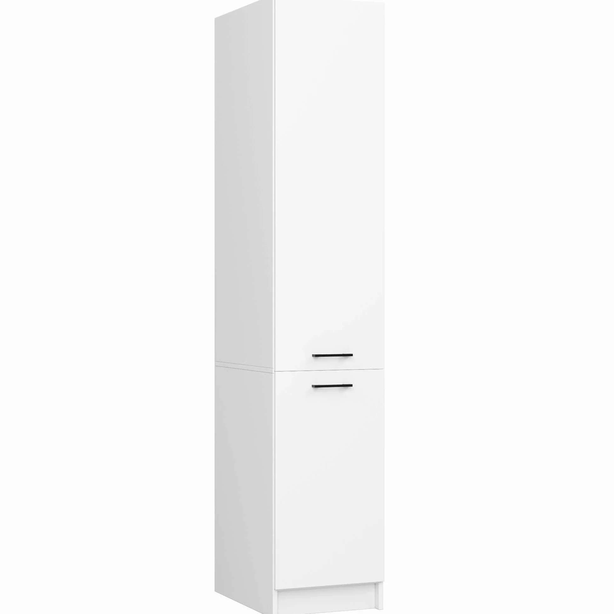 BDW - Colonna da Cucina - Armadio Largo 40 cm, Alto 205 cm, Profondo 57 cm - Spazioso per Provviste - Bianco