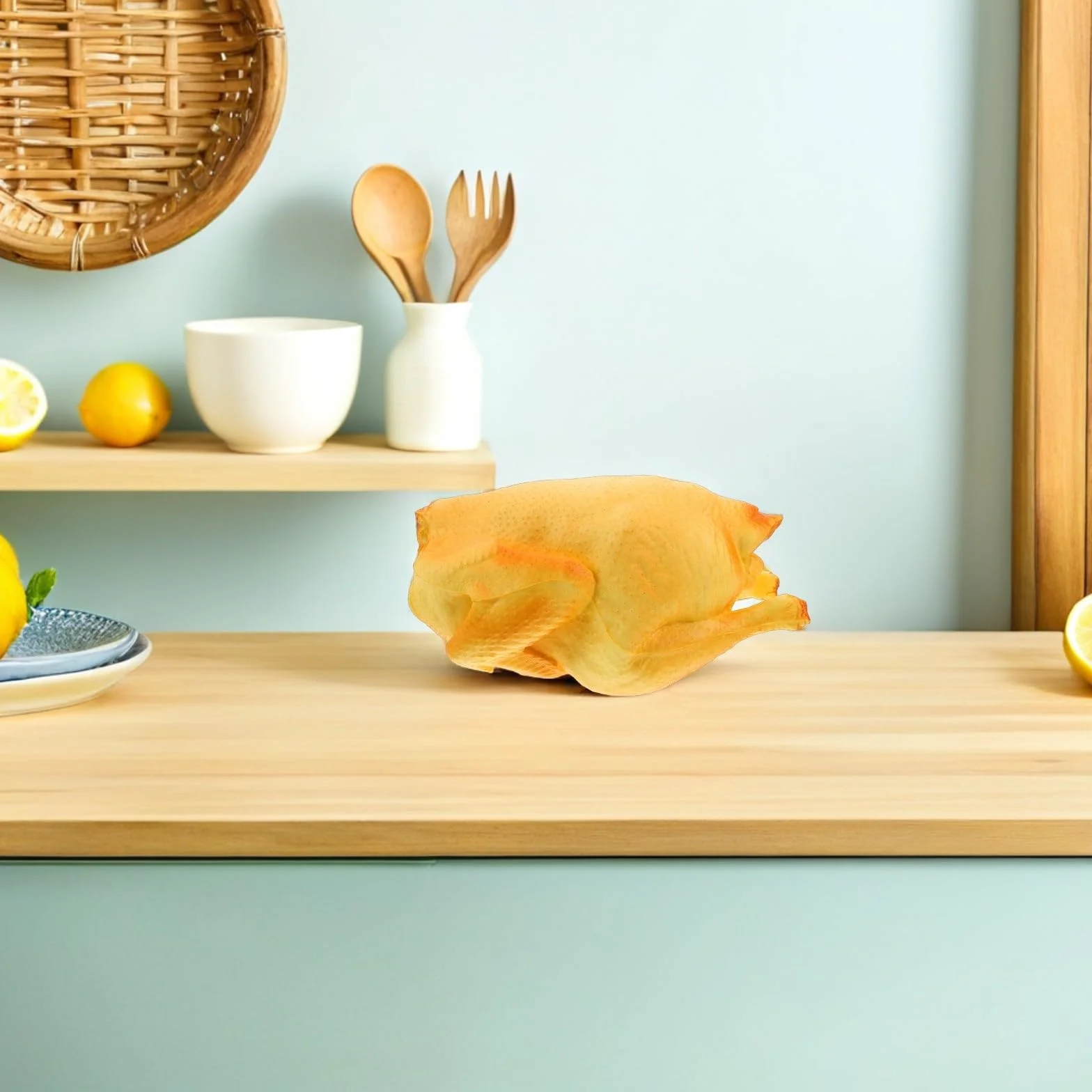 Polli cotti simulati artificiali realistici per decorazione alimentare e esposizione cucina