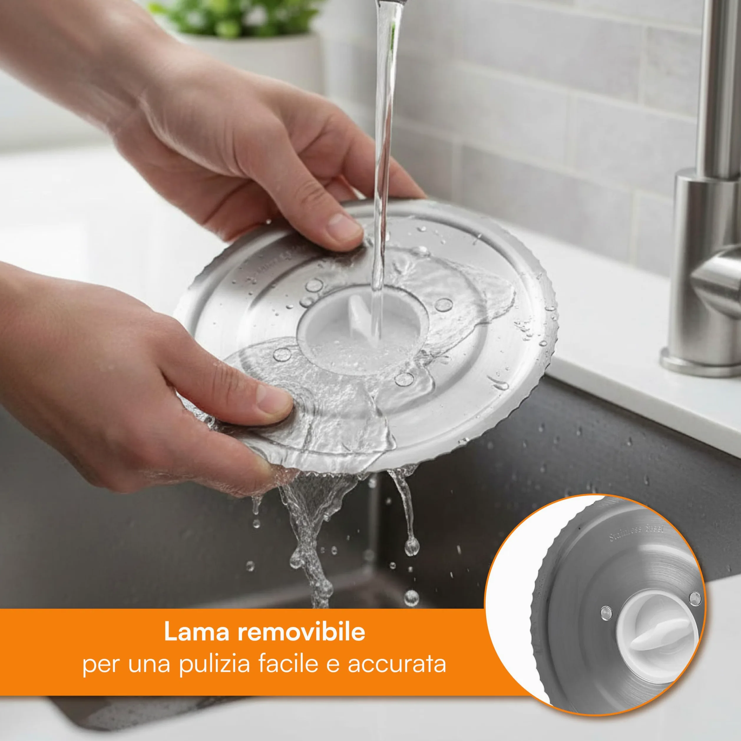 Baroni Home Affettatrice Elettrica Pieghevole con Lama Seghettata Removibile, Spessore Regolabile 0-15 mm, Ventose Antiscivolo, Compatta Richiudibile, per Salumi, Pane, Carne e Verdure