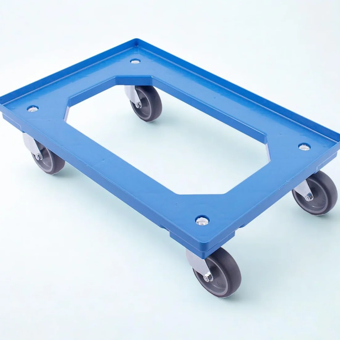 Carrello trasportabile 300 kg 4 ruote girevoli Made in Germany TÜV blu