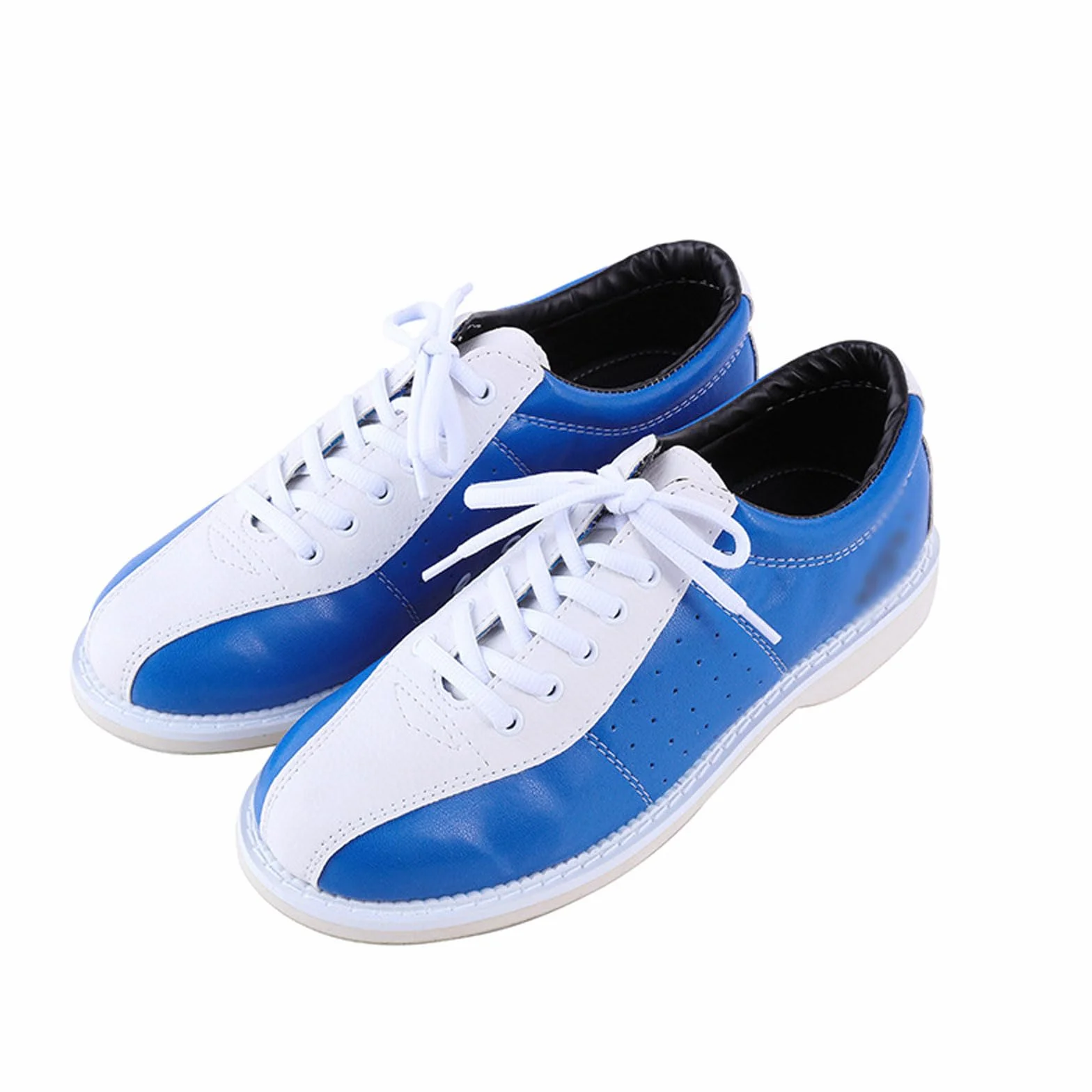 Scarpe da Bowling Unisex Adulto in Pelle Traspirante Blu Taglie 29-53